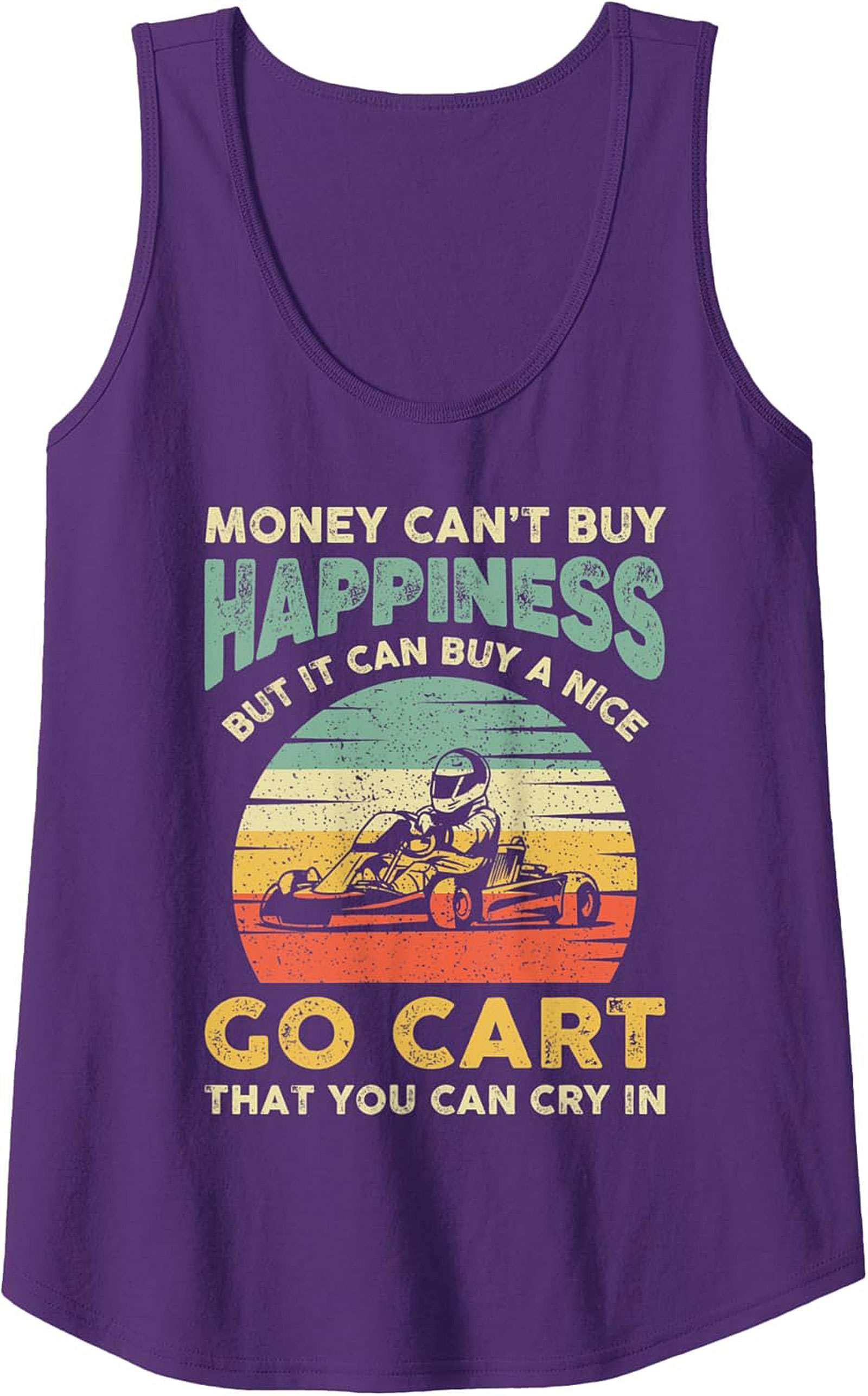 Go-Karting Graphic Tank Top Funny Motorsports Sleeveless Shirt