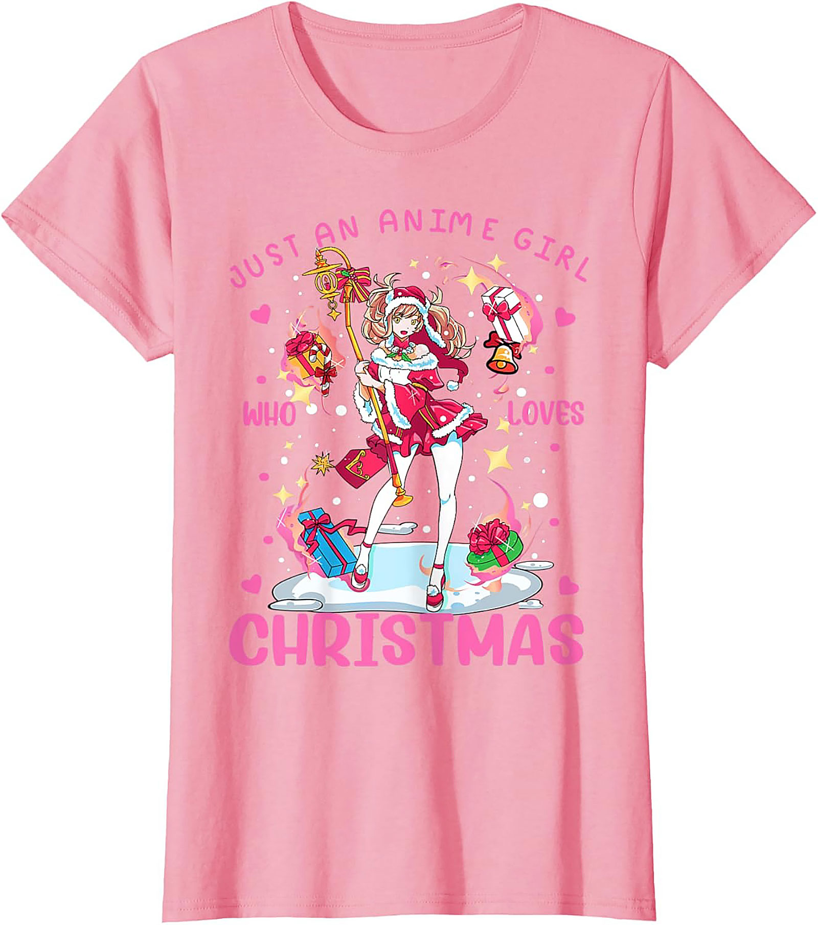 Anime Christmas T-shirt | Funny Holiday Graphic Tee