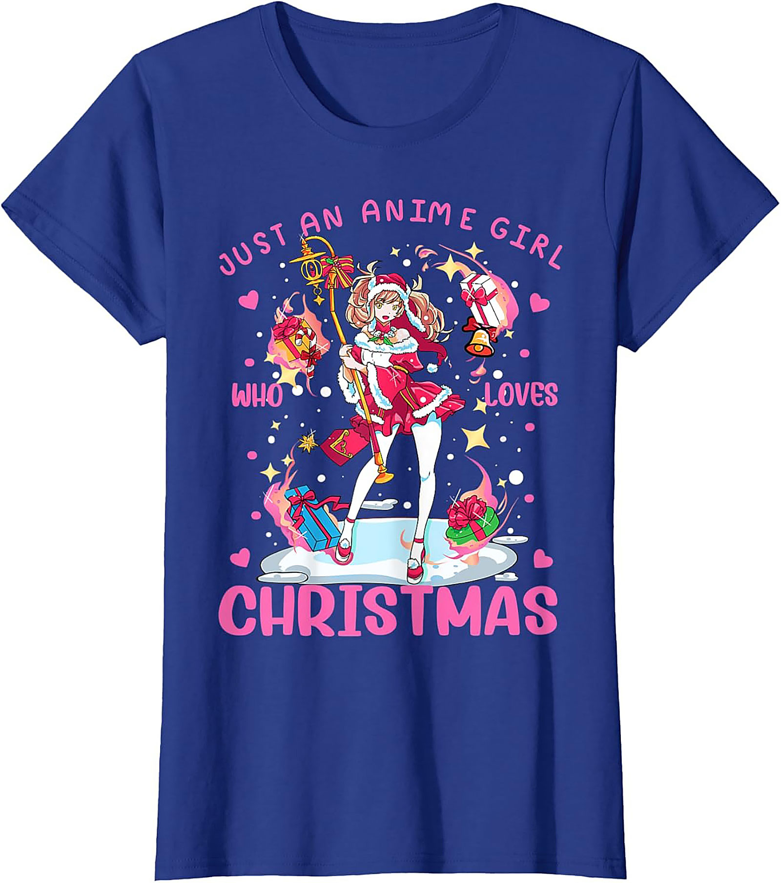 Anime Christmas T-shirt | Funny Holiday Graphic Tee