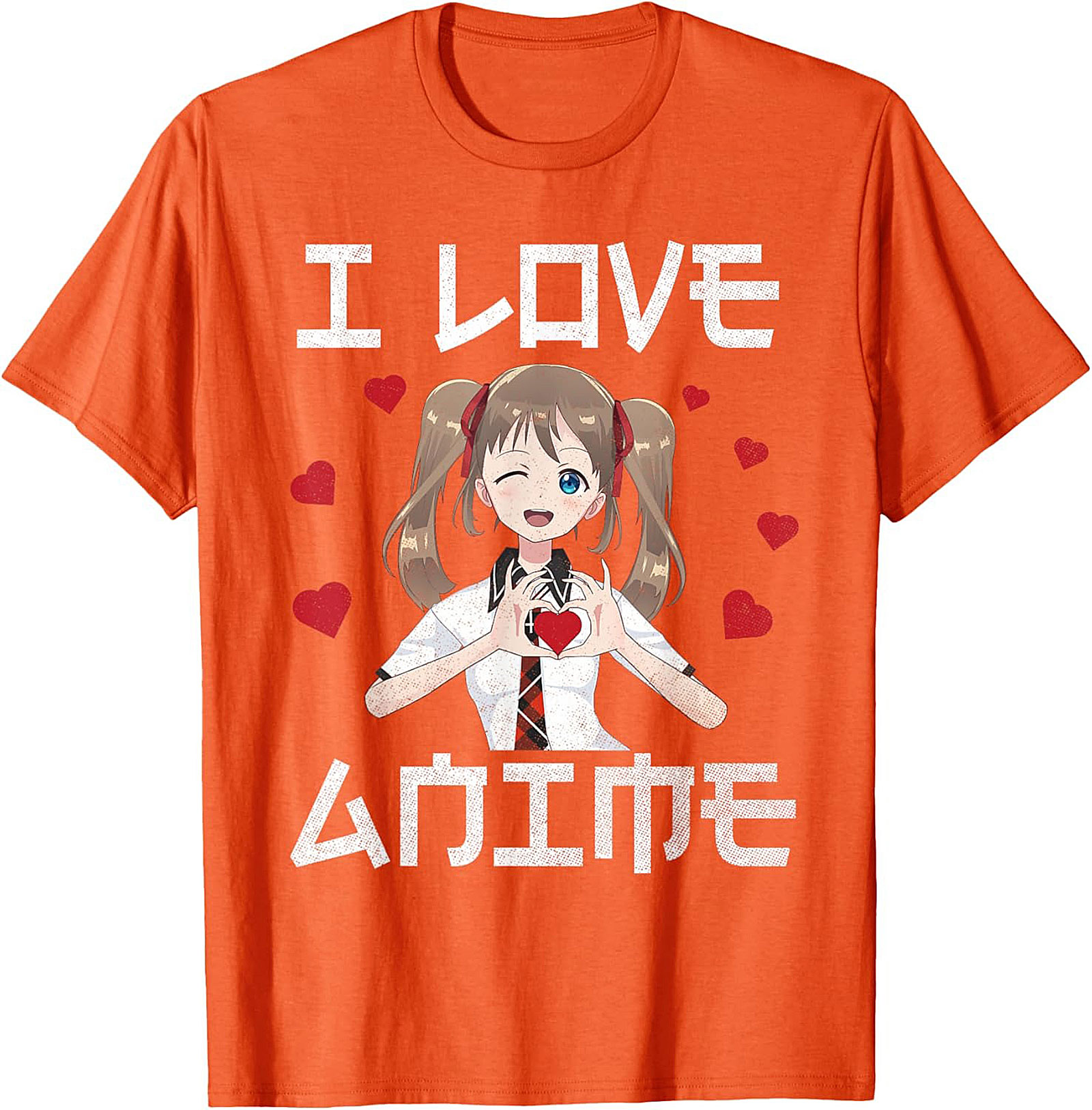 Kawaii Anime T-shirt | I Love Anime Graphic Tee | Unisex