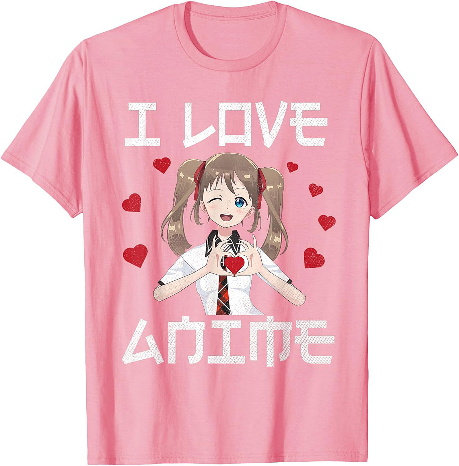 Kawaii Anime T-shirt | I Love Anime Graphic Tee | Unisex