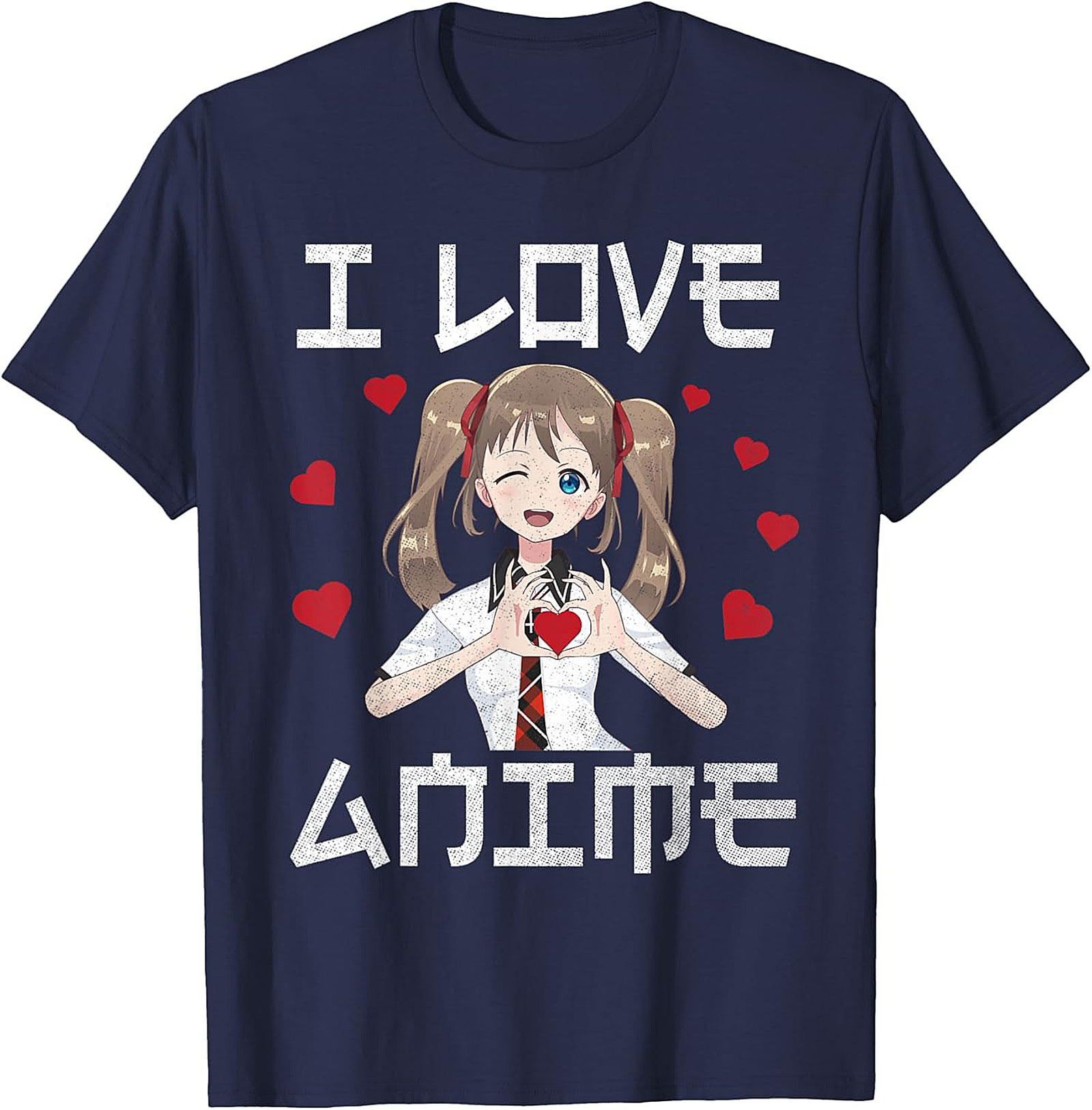 Kawaii Anime T-shirt | I Love Anime Graphic Tee | Unisex