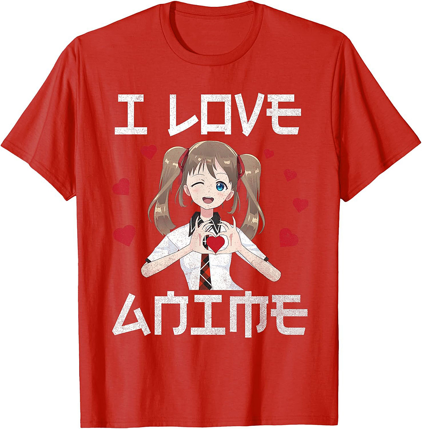 Kawaii Anime T-shirt | I Love Anime Graphic Tee | Unisex