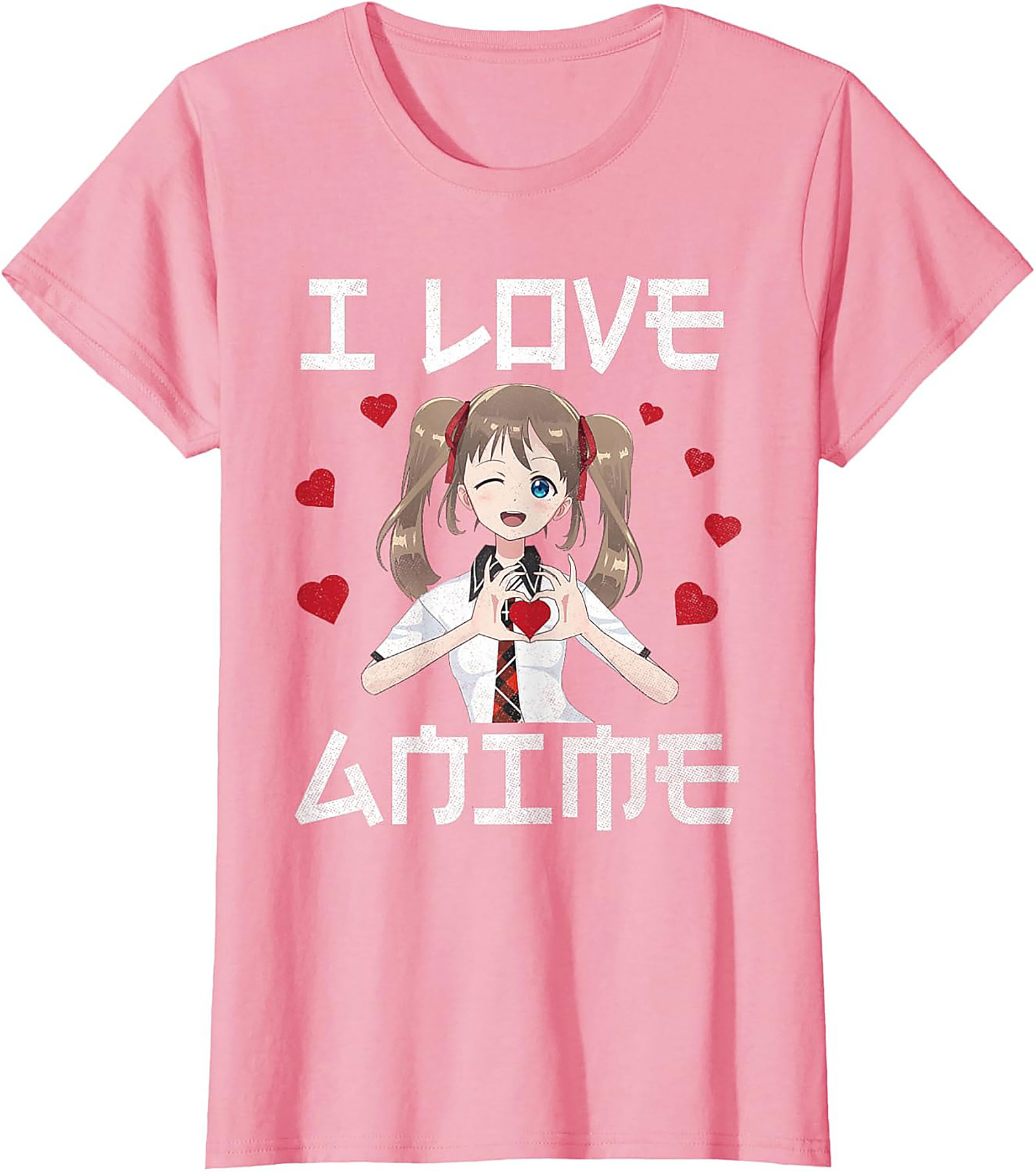 Kawaii Anime T-shirt | I Love Anime Graphic Tee | Unisex