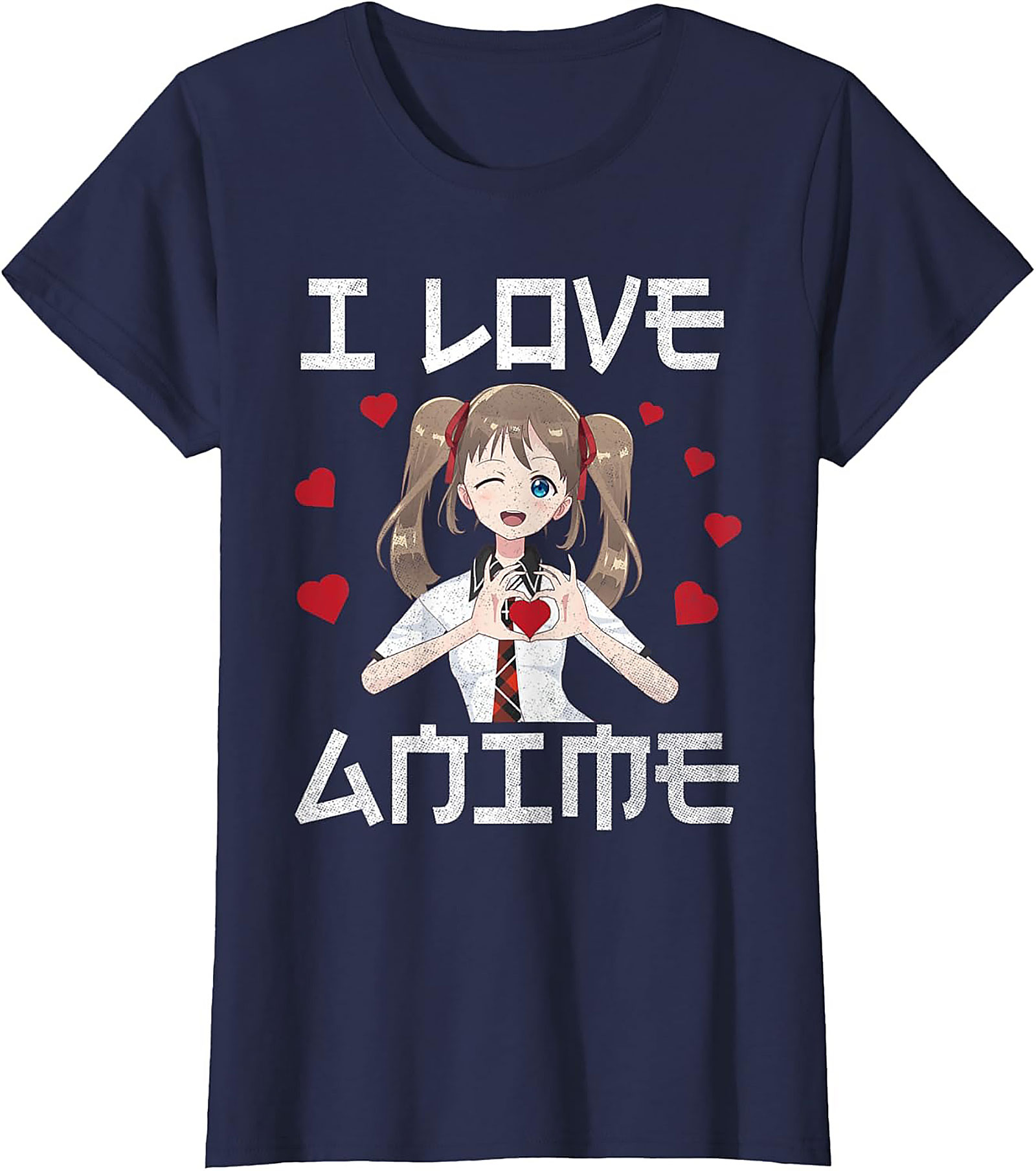 Kawaii Anime T-shirt | I Love Anime Graphic Tee | Unisex