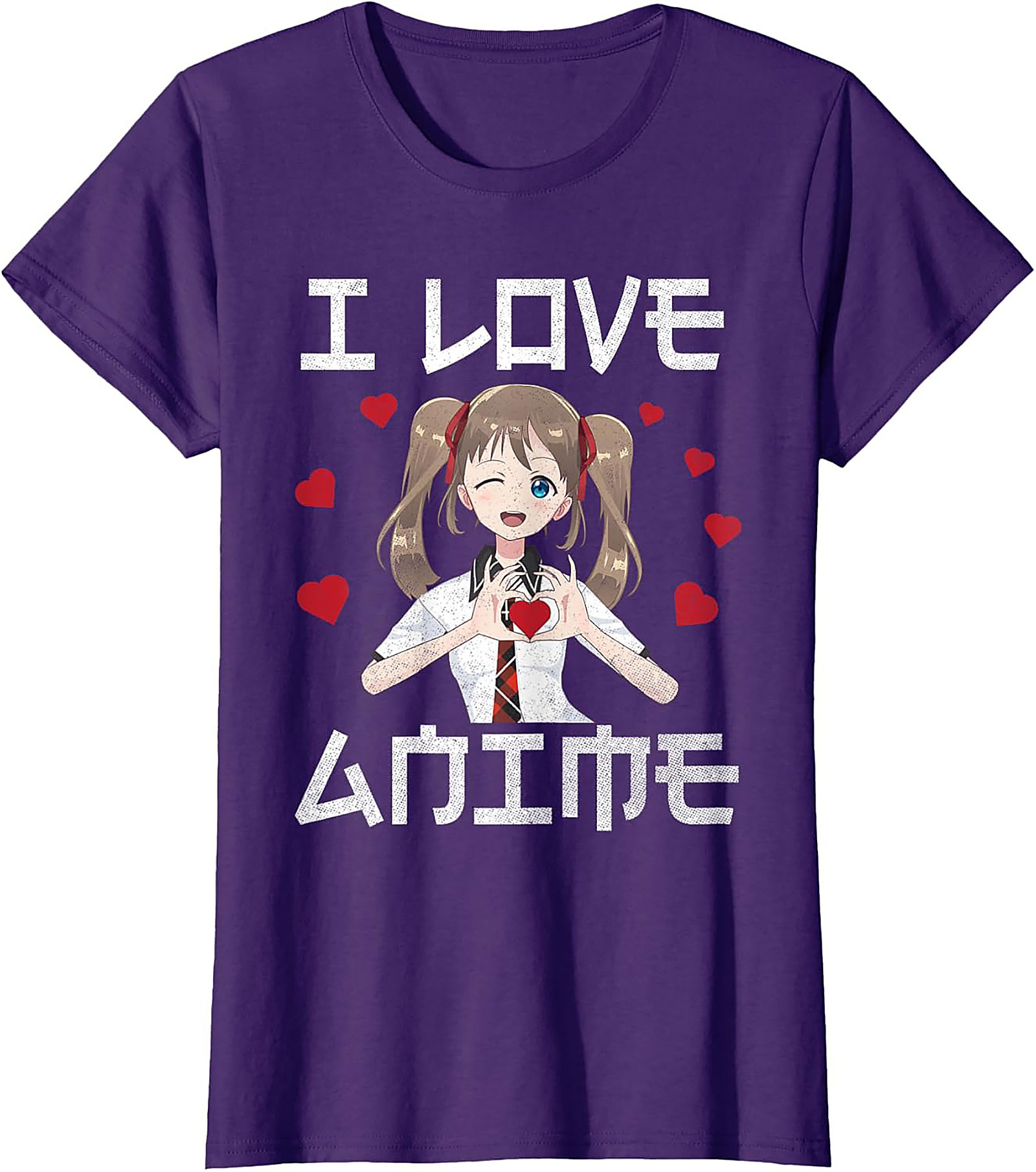 Kawaii Anime T-shirt | I Love Anime Graphic Tee | Unisex