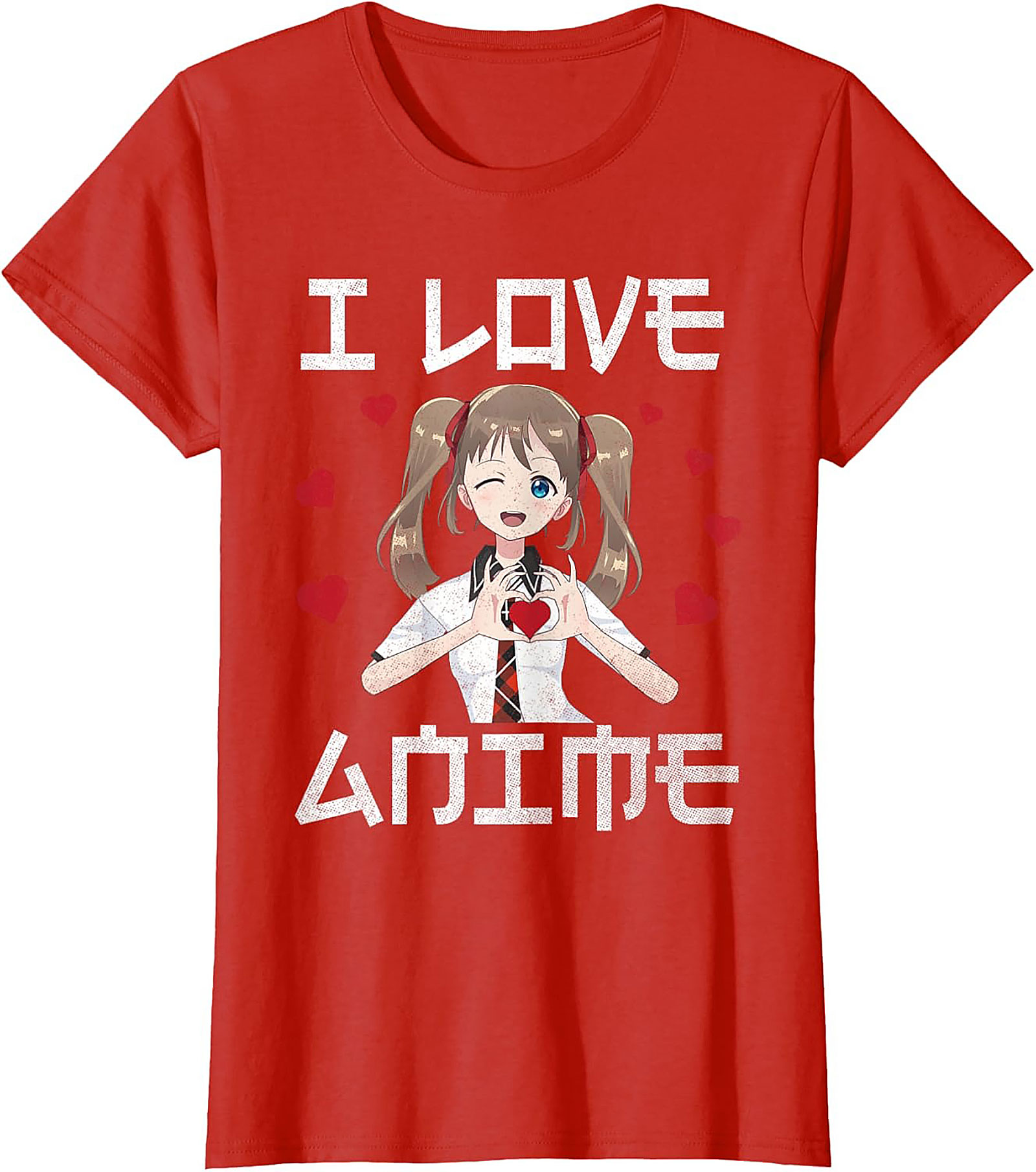 Kawaii Anime T-shirt | I Love Anime Graphic Tee | Unisex