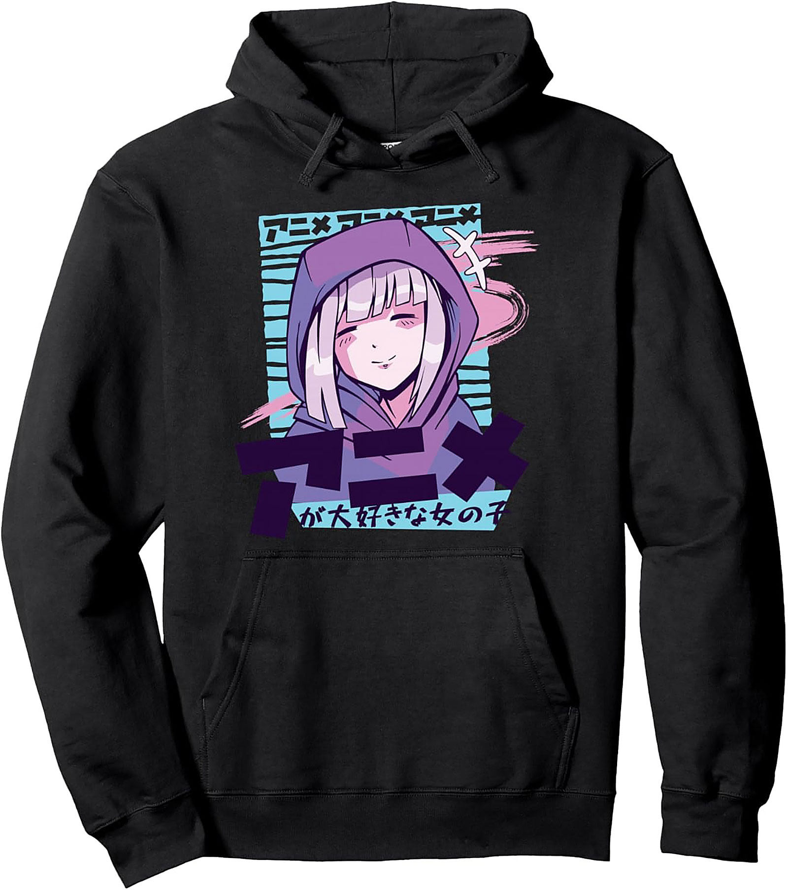 Anime Aesthetic Pullover Hoodie | Cozy Japanese Streetwear Gift