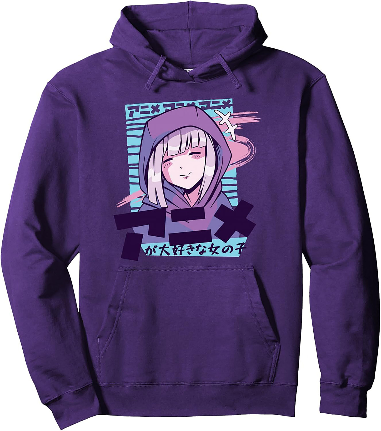 Anime Aesthetic Pullover Hoodie | Cozy Japanese Streetwear Gift