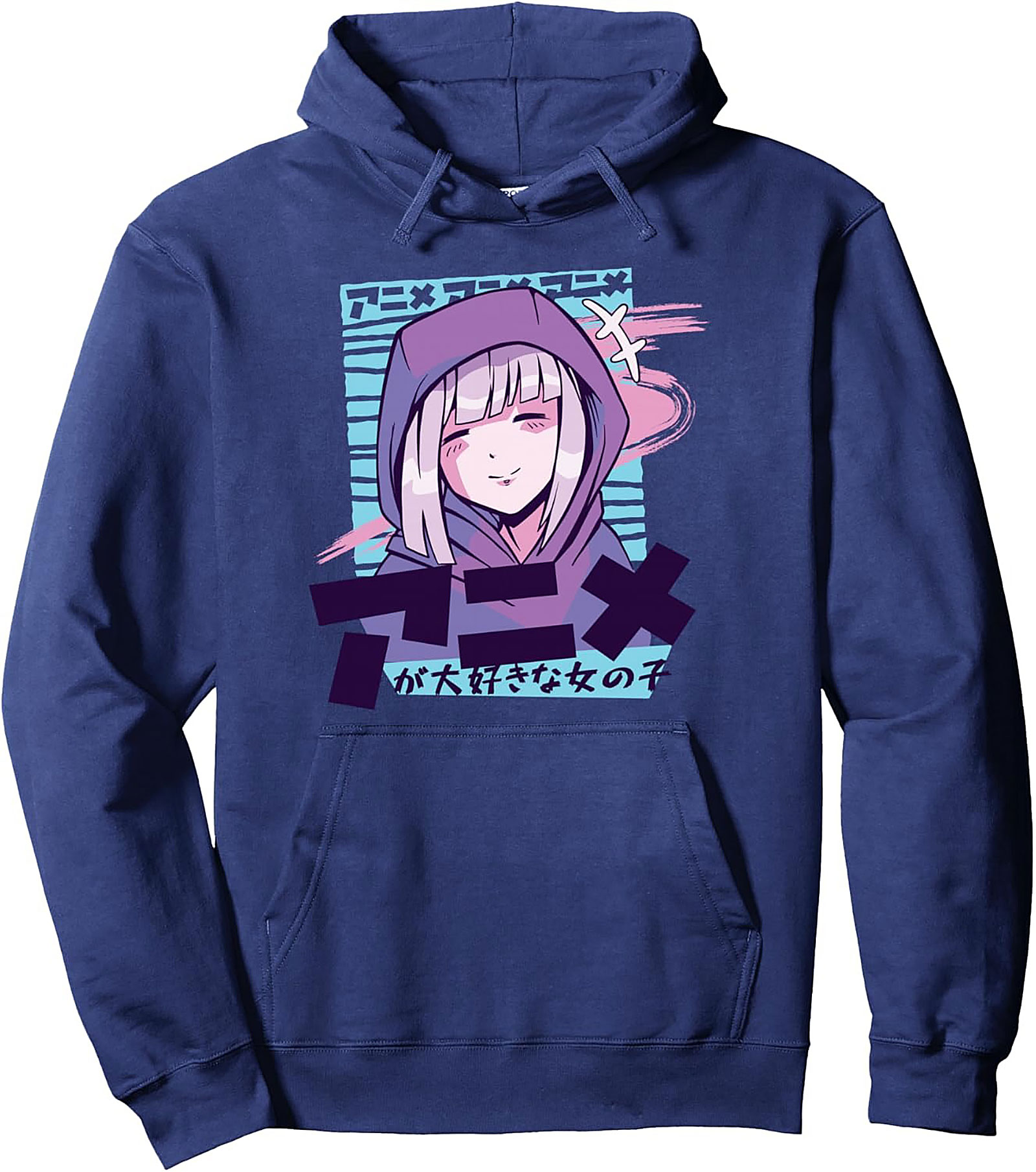 Anime Aesthetic Pullover Hoodie | Cozy Japanese Streetwear Gift