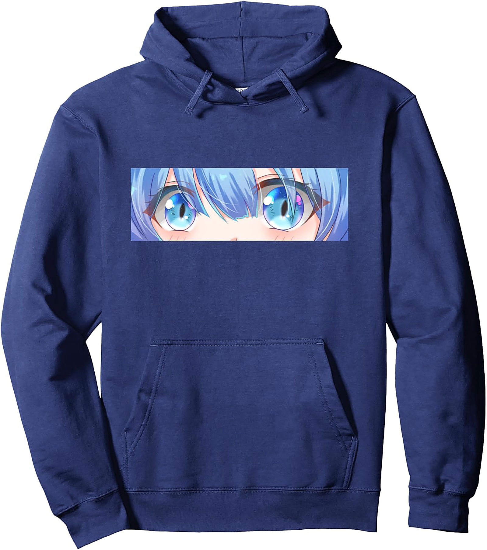 Anime Eyes Graphic Hoodie | Cozy Otaku Streetwear Pullover