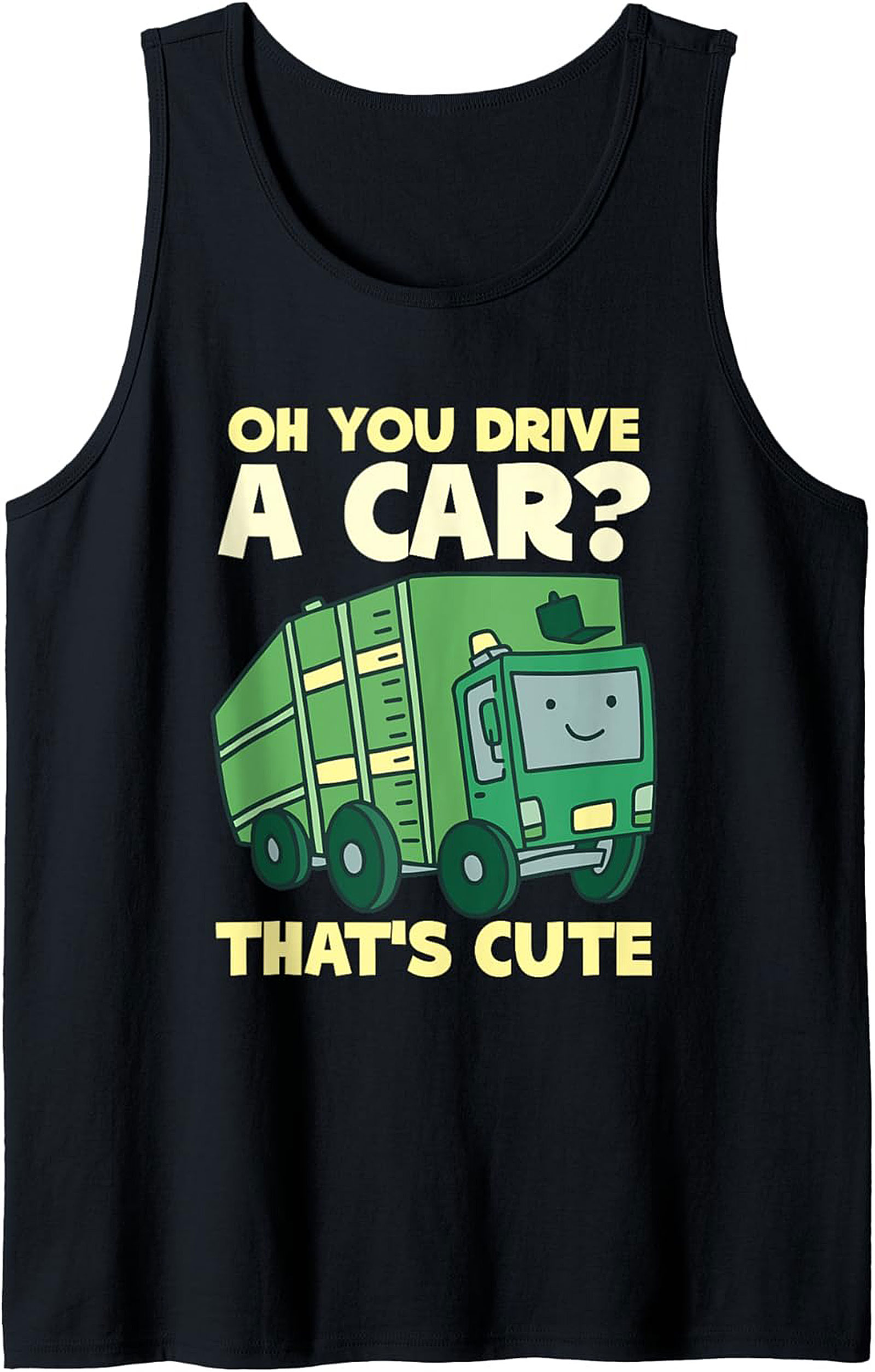 Funny Garbage Truck Tank Top Essential Worker Gift