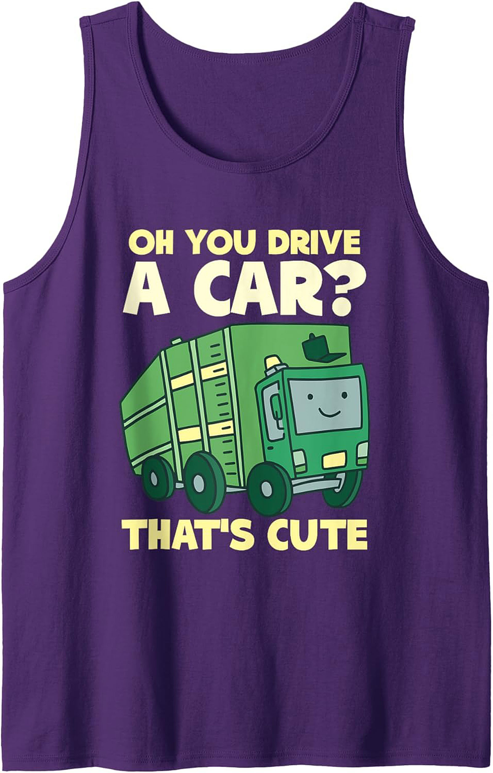 Funny Garbage Truck Tank Top Essential Worker Gift