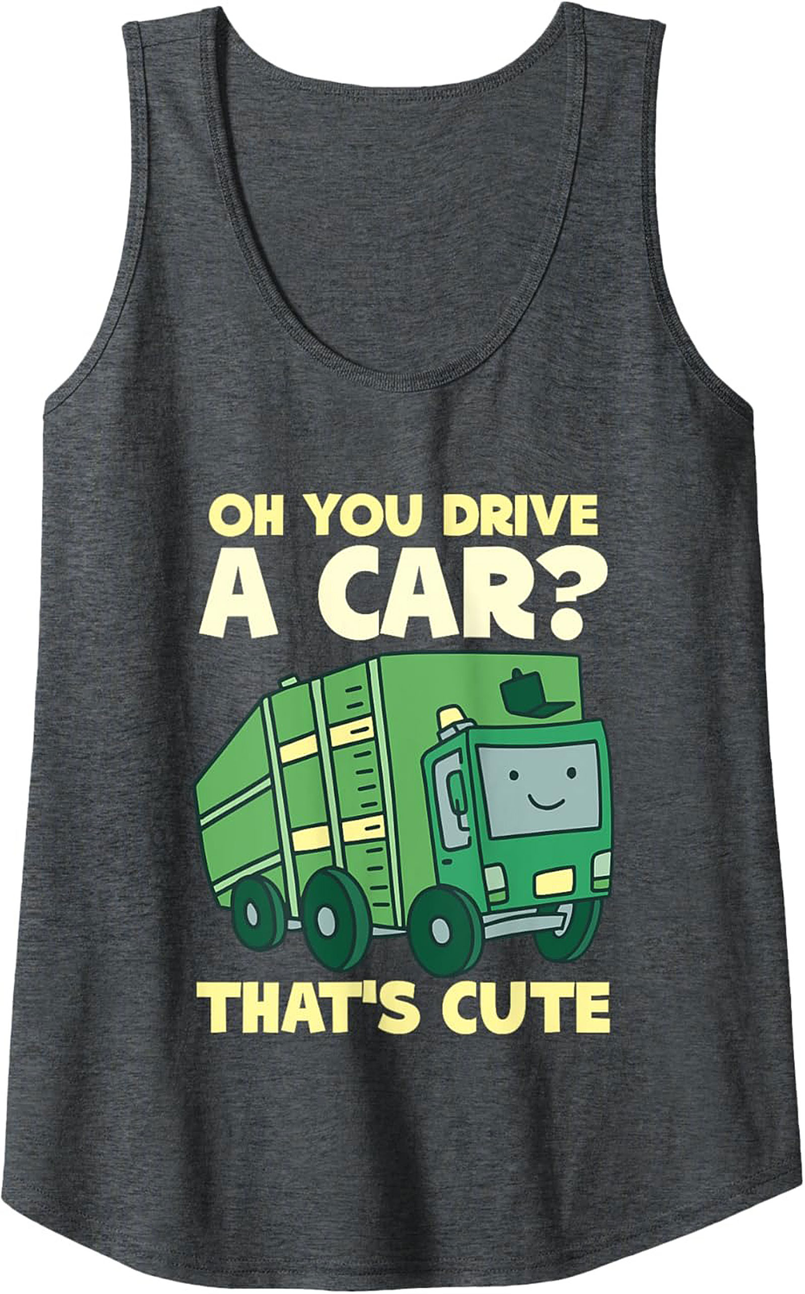 Funny Garbage Truck Tank Top Essential Worker Gift