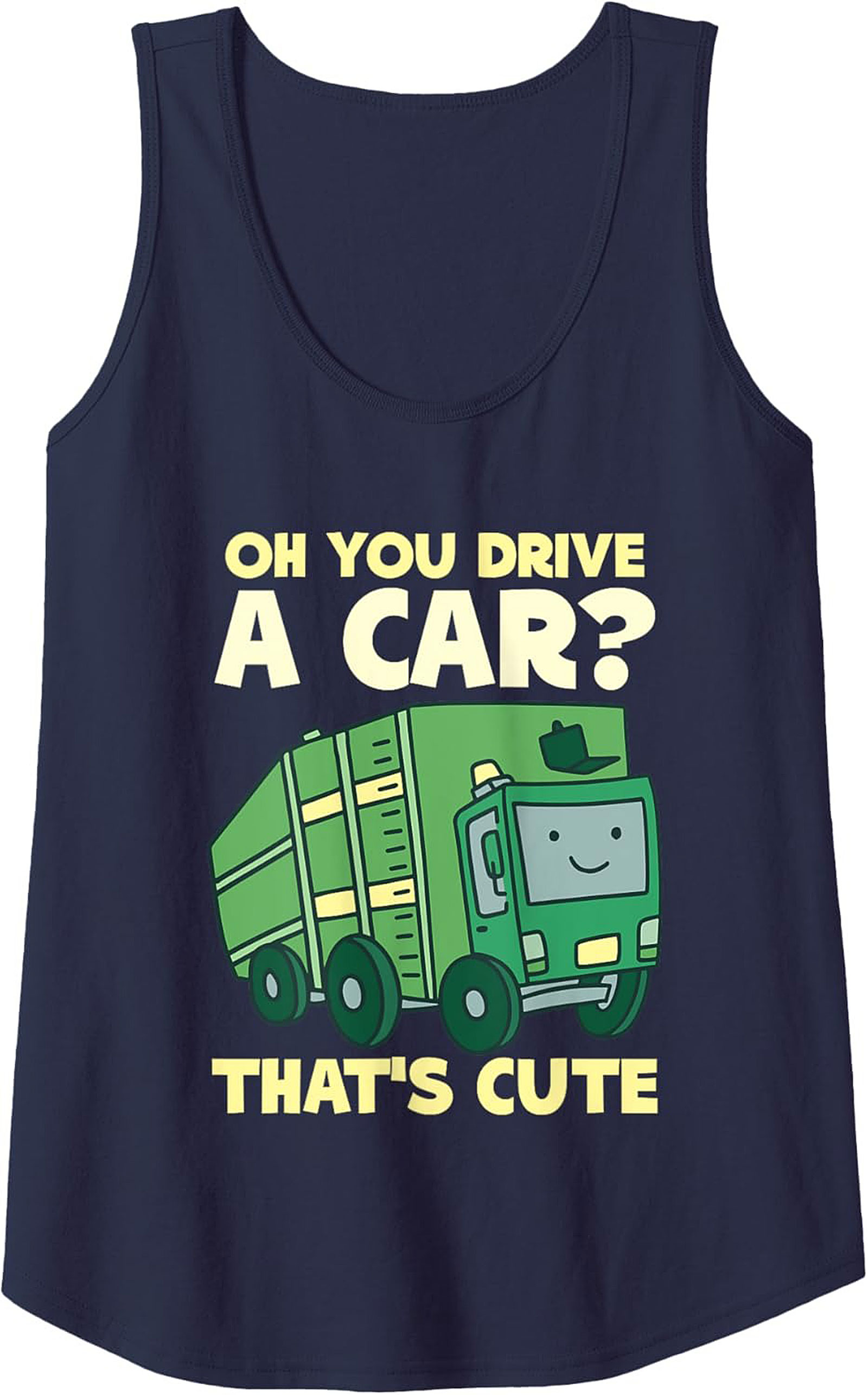 Funny Garbage Truck Tank Top Essential Worker Gift