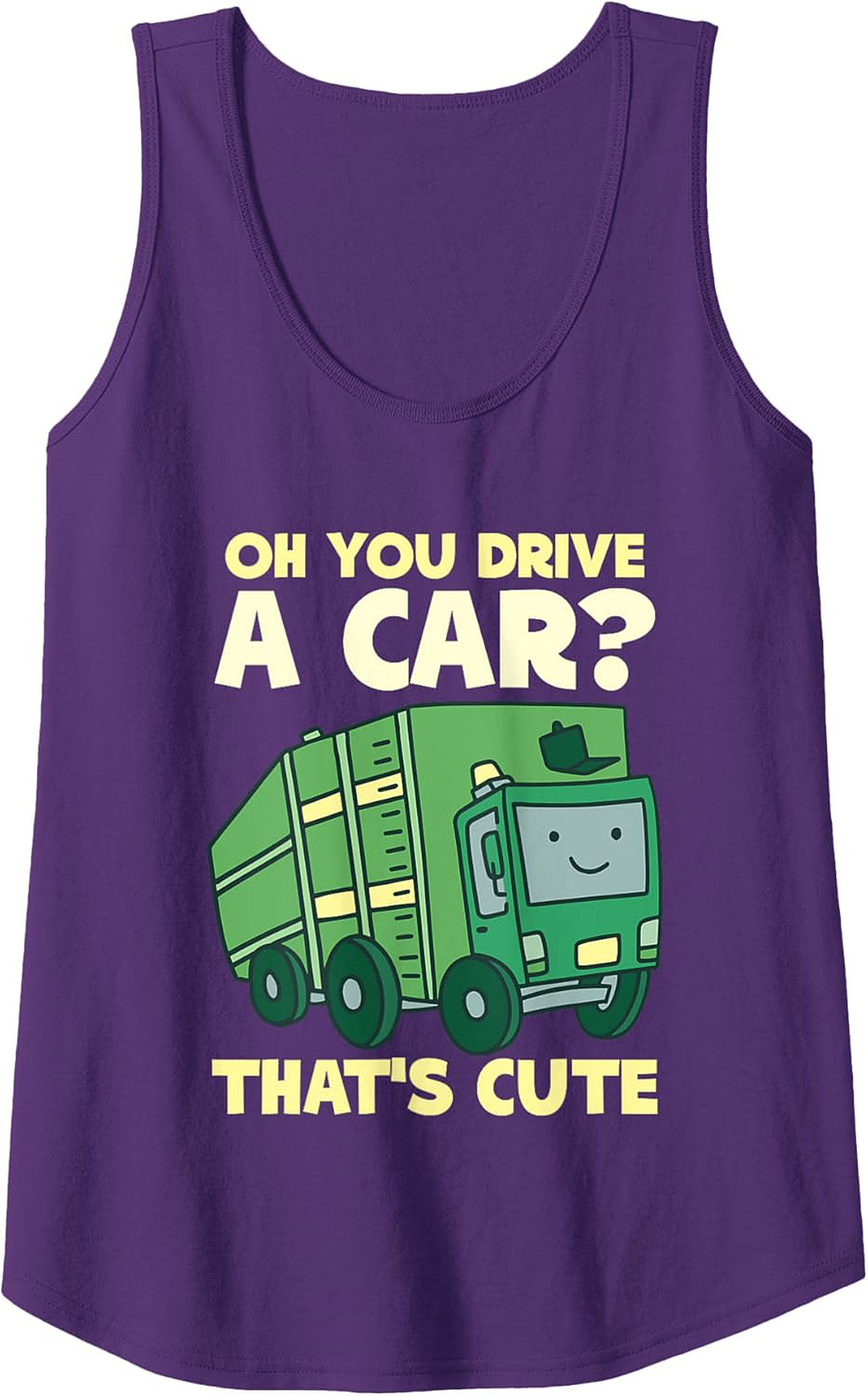 Funny Garbage Truck Tank Top Essential Worker Gift