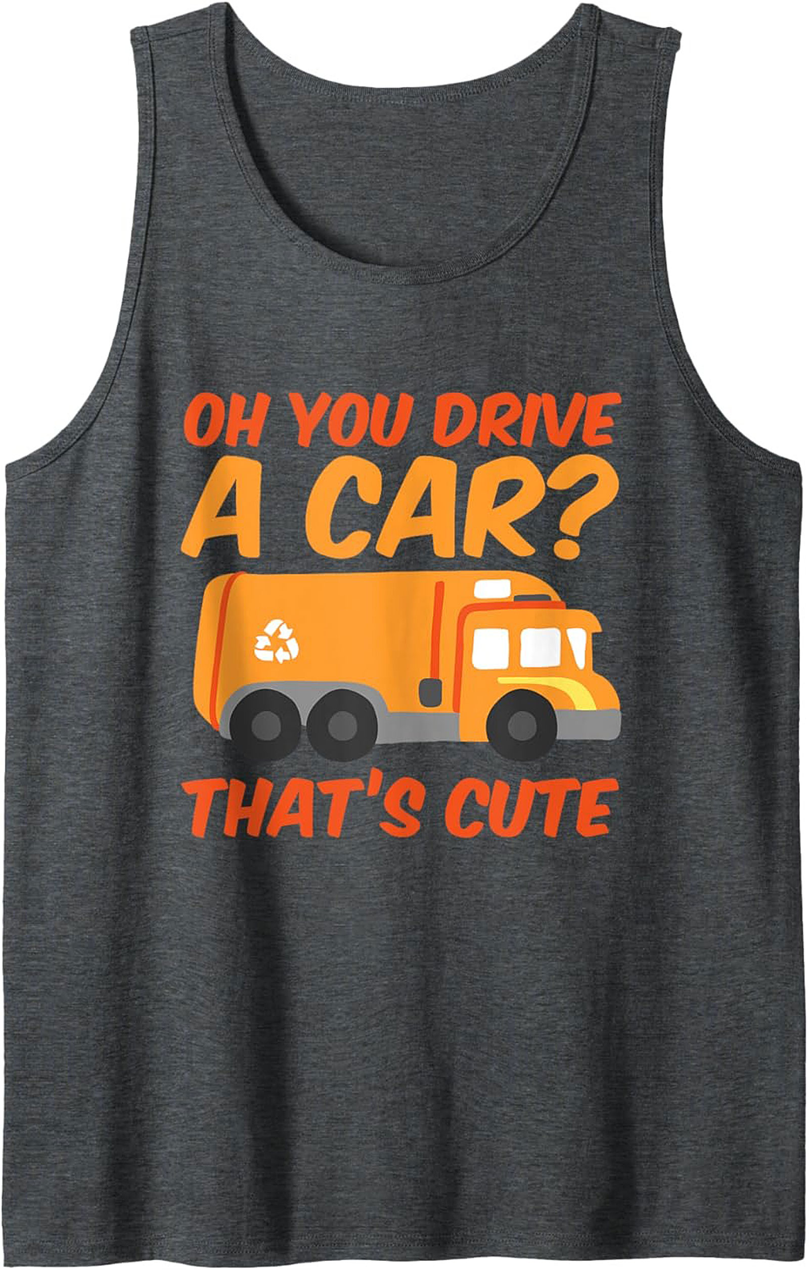  Garbage Truck Graphic Tank Funny Essential Worker Gift 