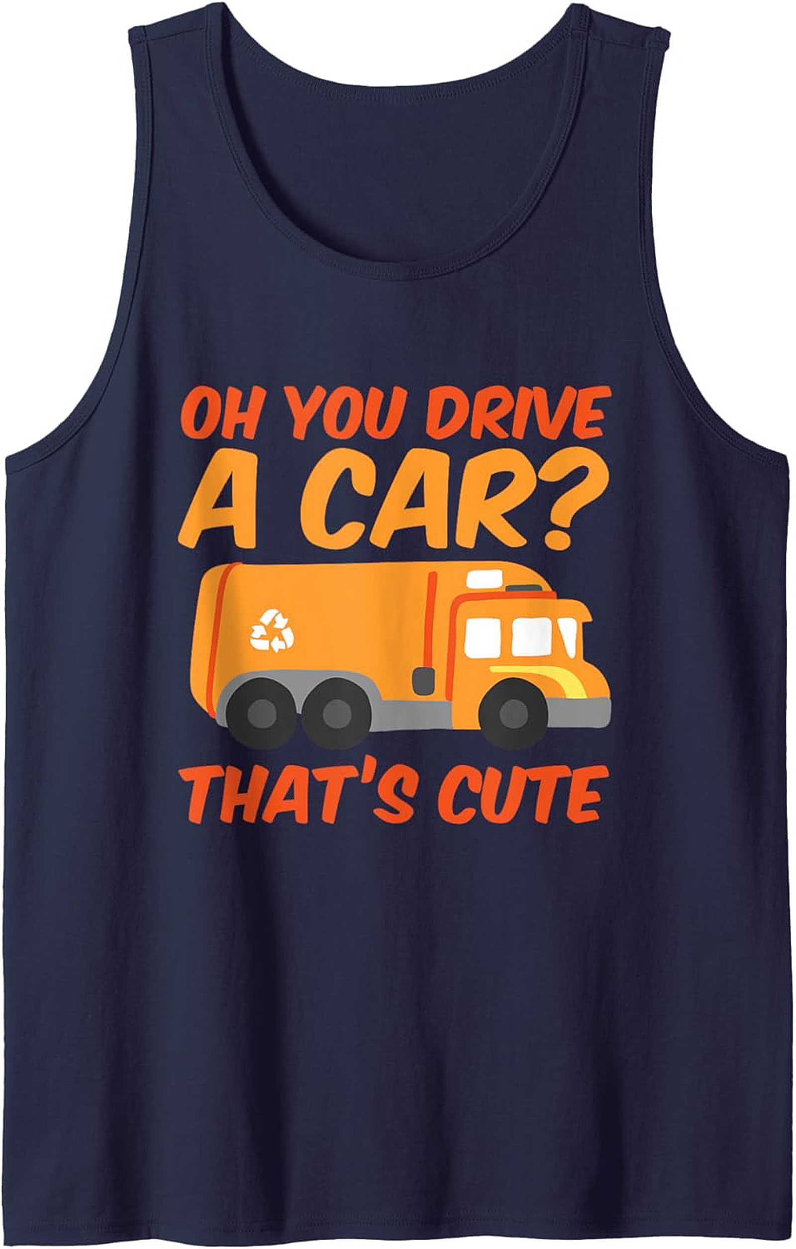  Garbage Truck Graphic Tank Funny Essential Worker Gift 
