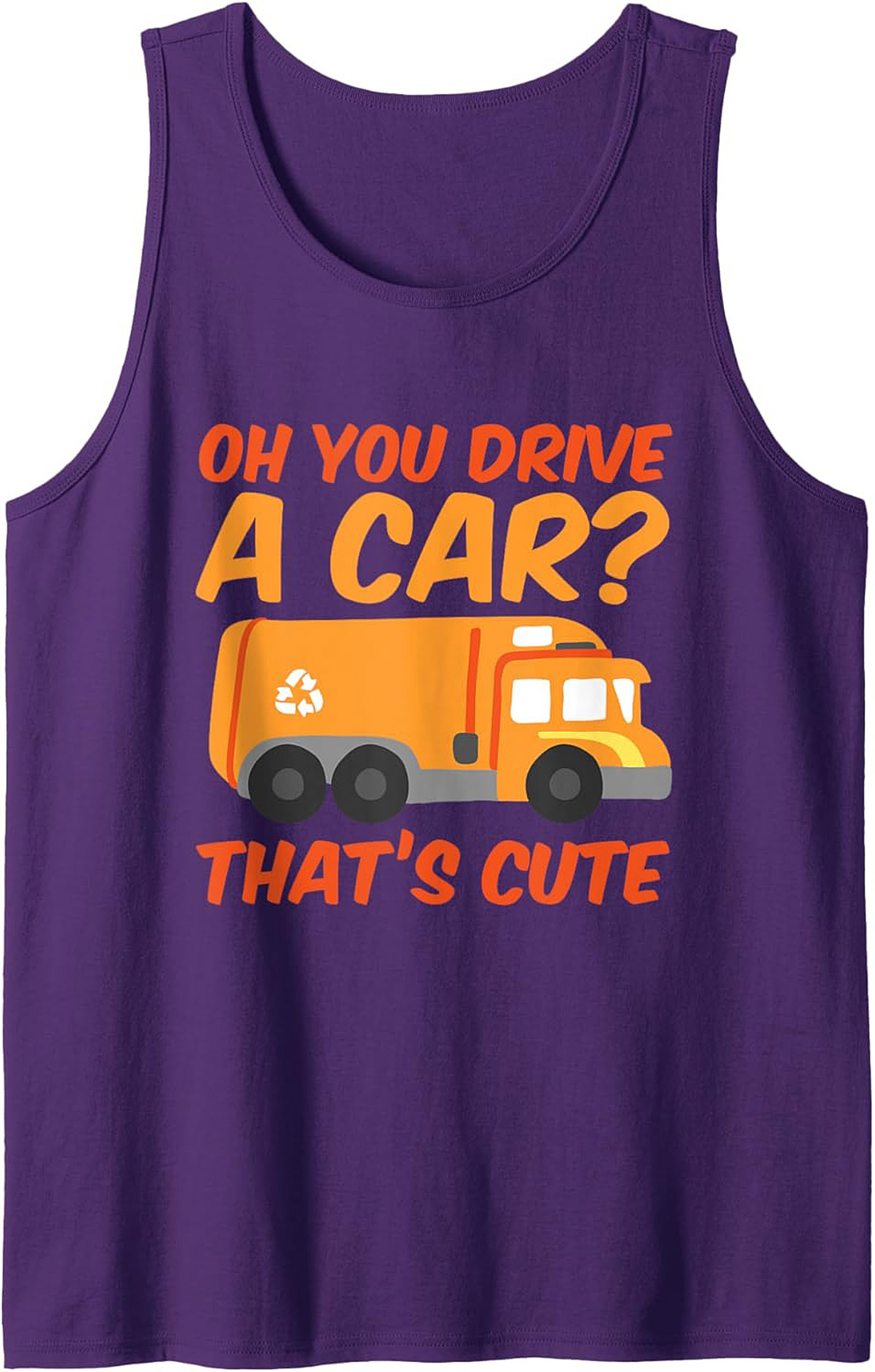  Garbage Truck Graphic Tank Funny Essential Worker Gift 