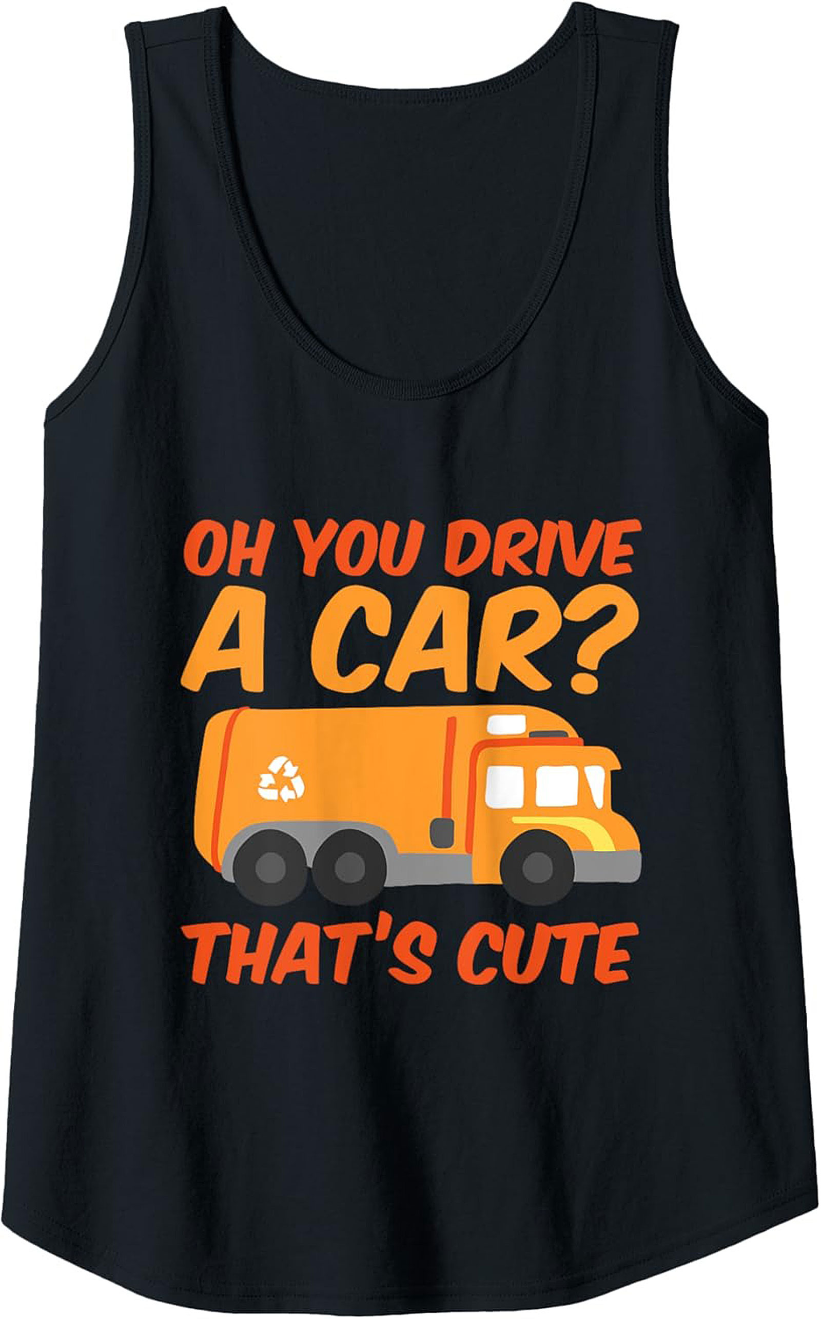  Garbage Truck Graphic Tank Funny Essential Worker Gift 