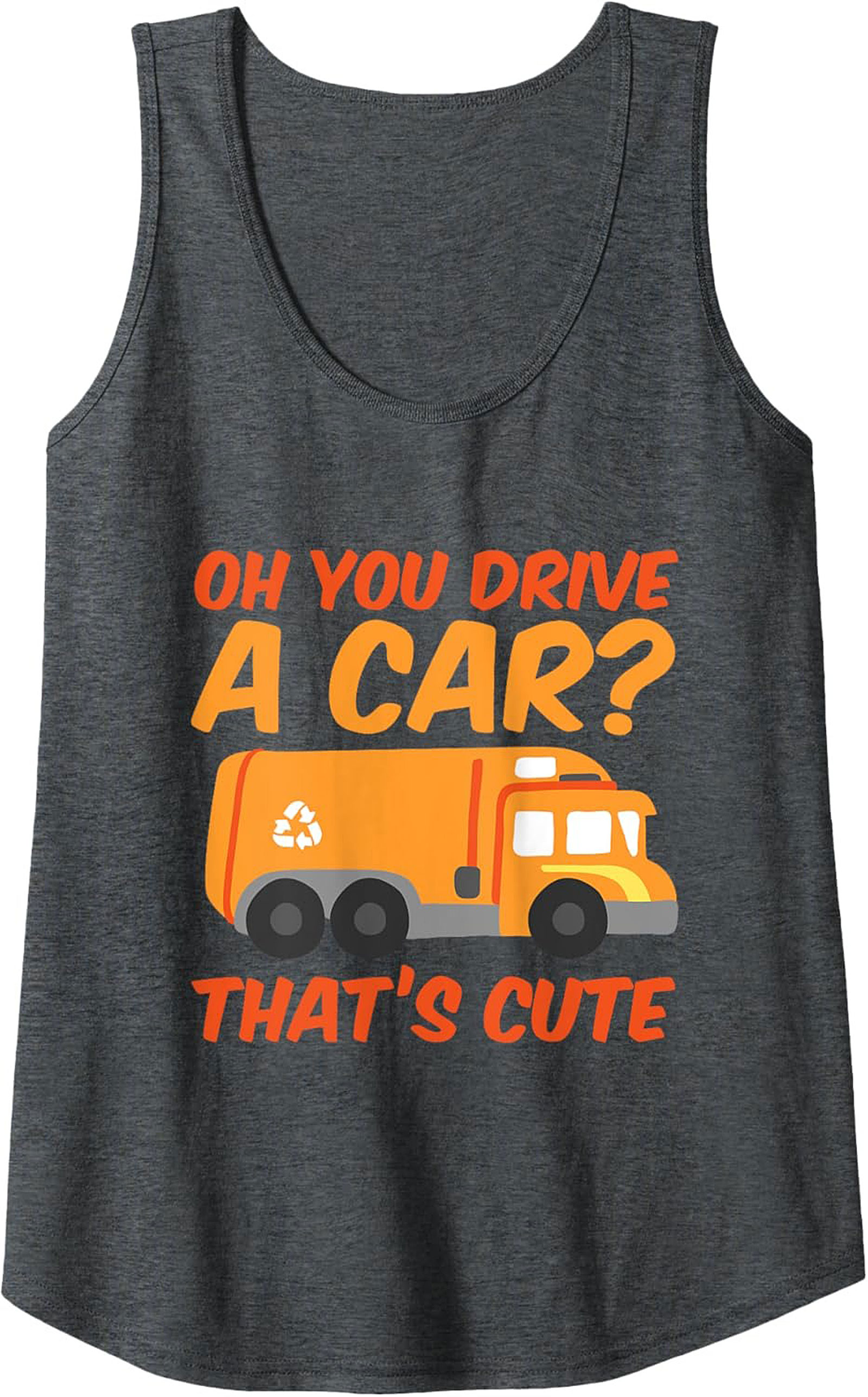  Garbage Truck Graphic Tank Funny Essential Worker Gift 