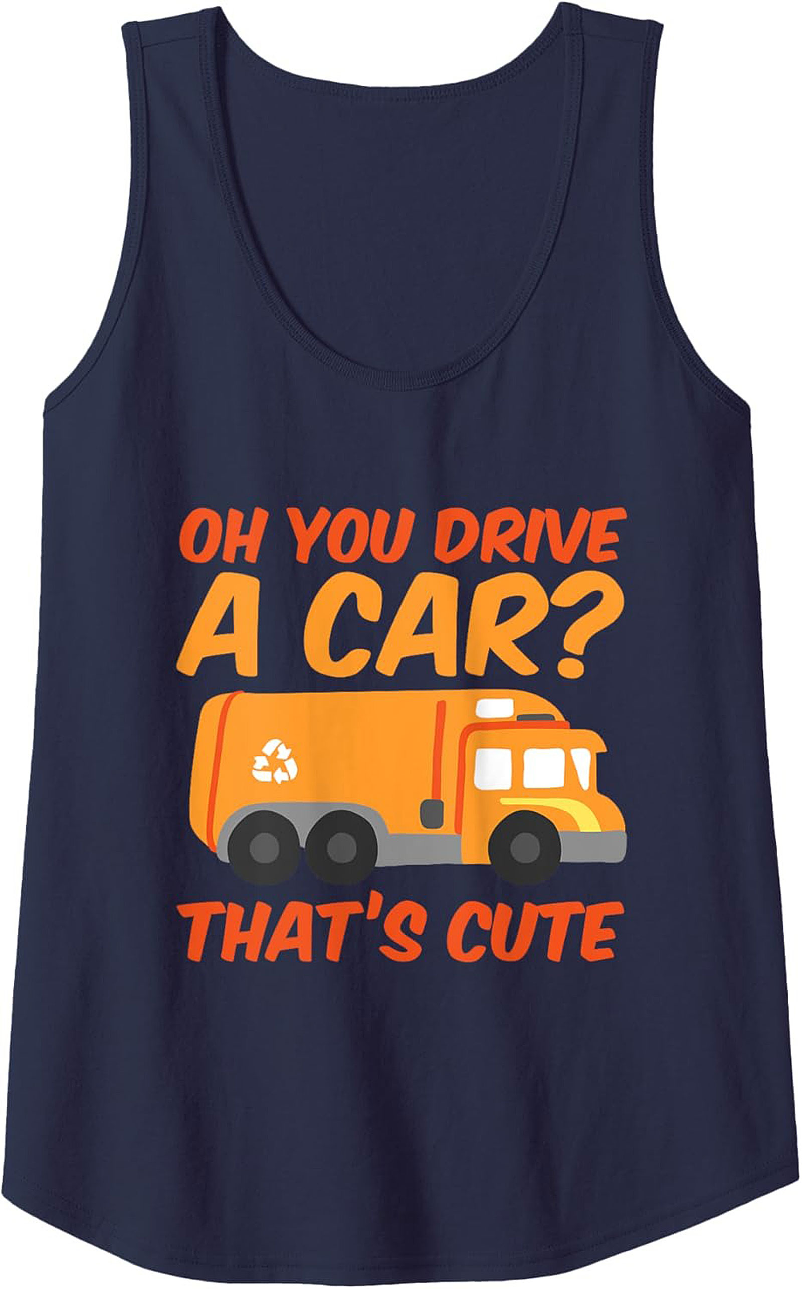  Garbage Truck Graphic Tank Funny Essential Worker Gift 