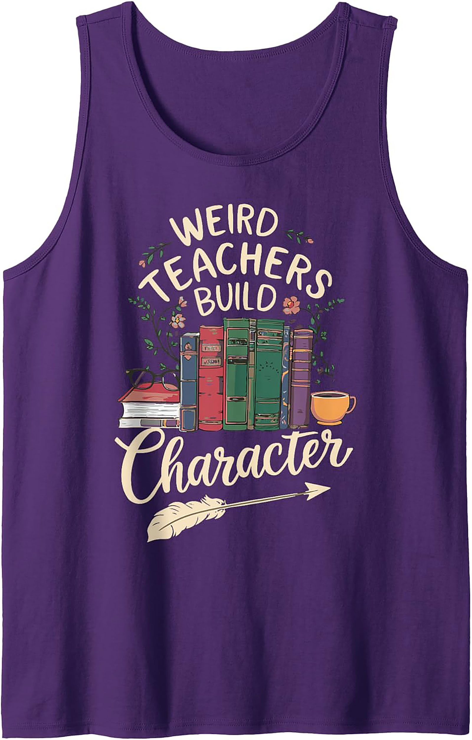 Weird Teachers Build Character Graphic Tank Educator Gift