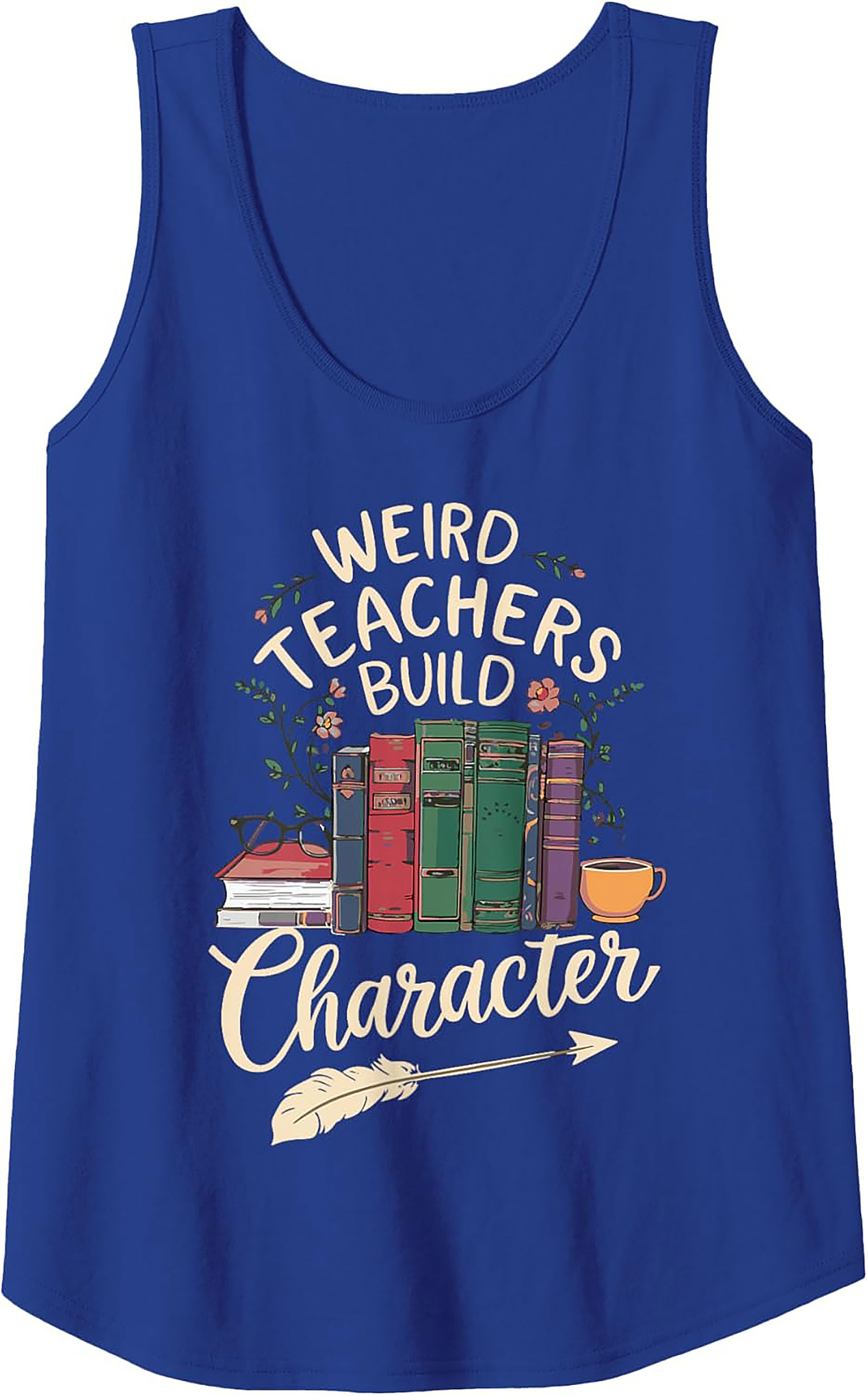 Weird Teachers Build Character Graphic Tank Educator Gift
