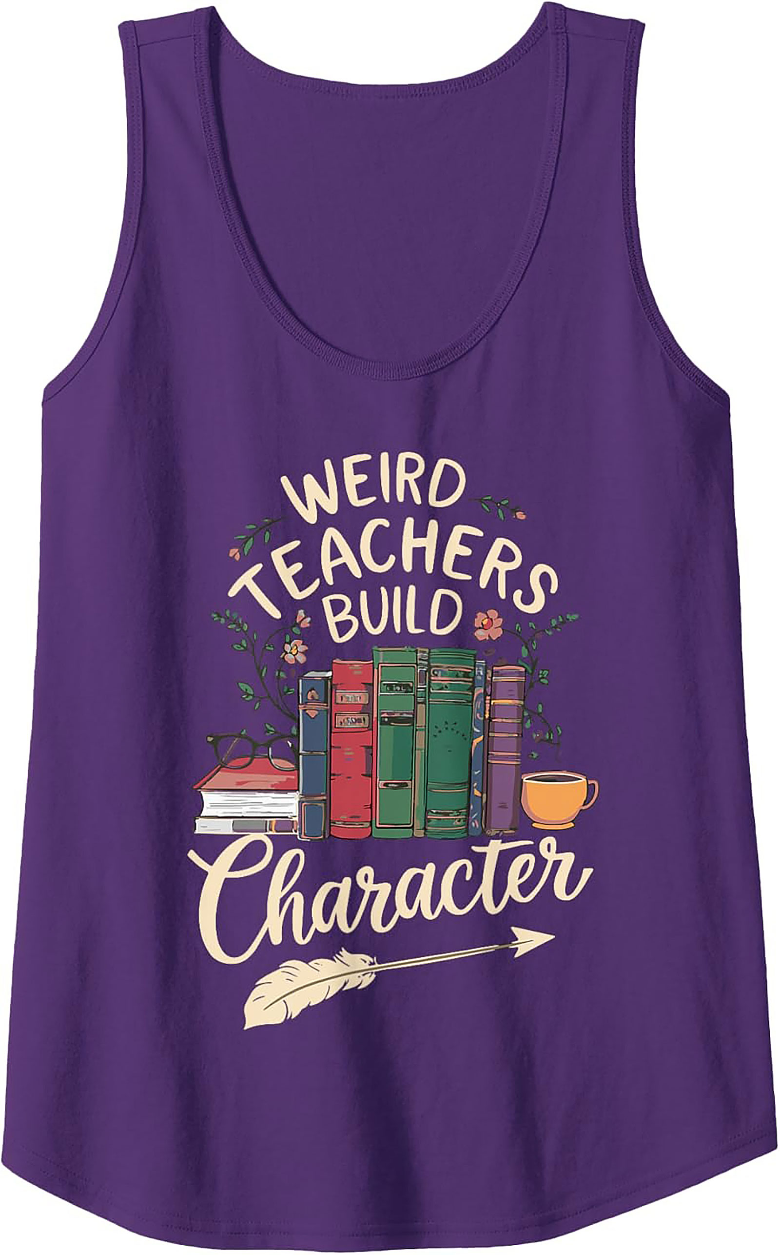 Weird Teachers Build Character Graphic Tank Educator Gift