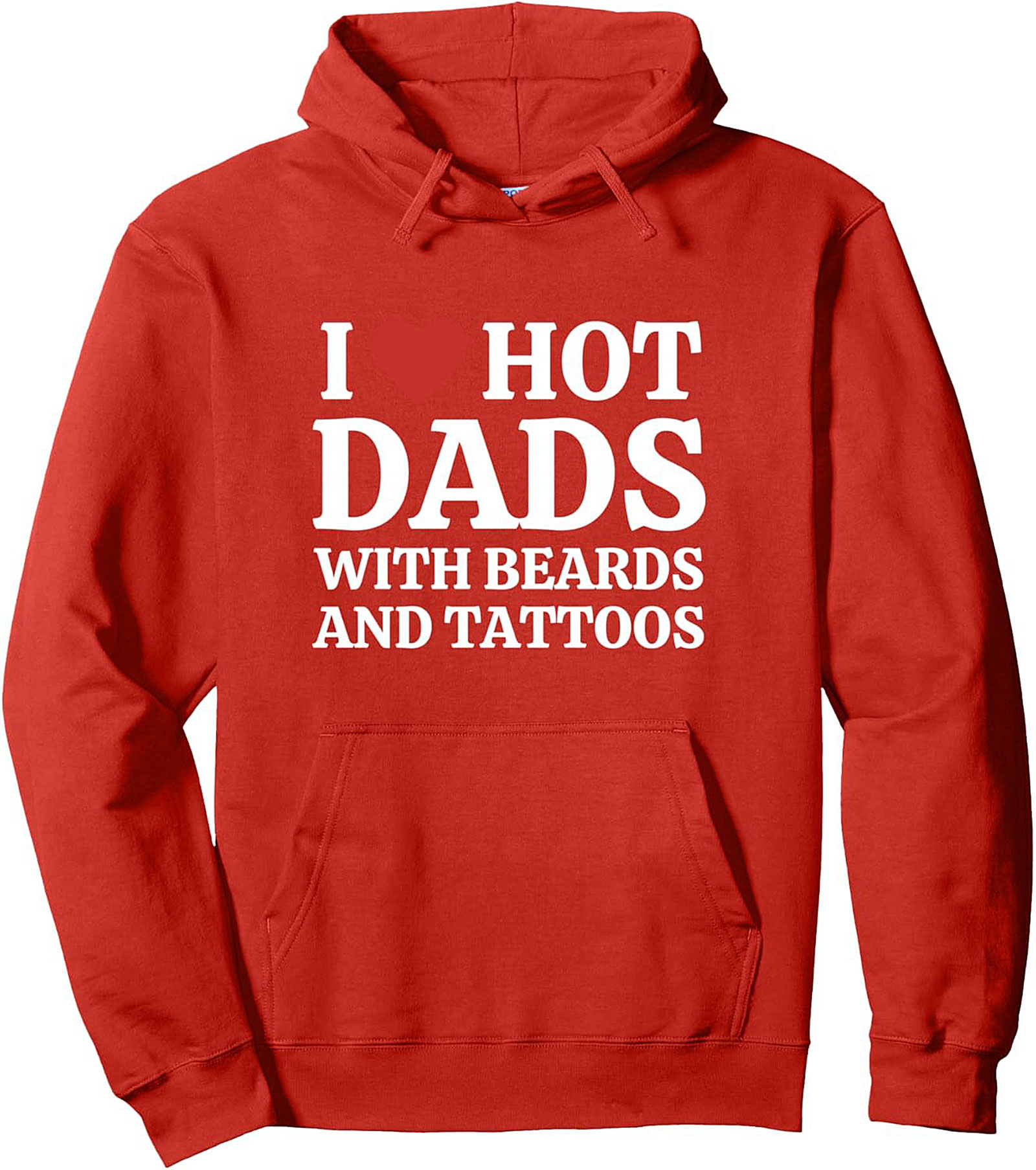 Hot Dad Tattoo Beard Pullover Hoodie Cozy Unisex Fit