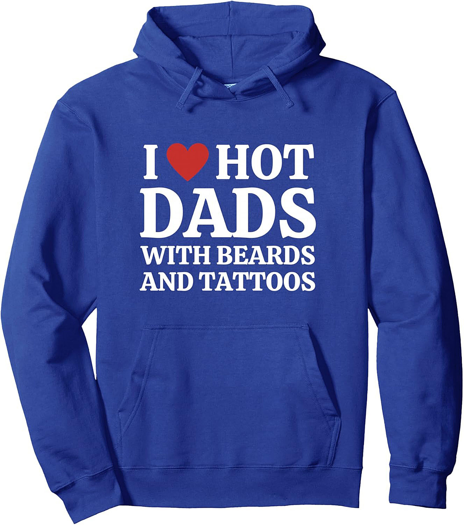 Hot Dad Tattoo Beard Pullover Hoodie Cozy Unisex Fit