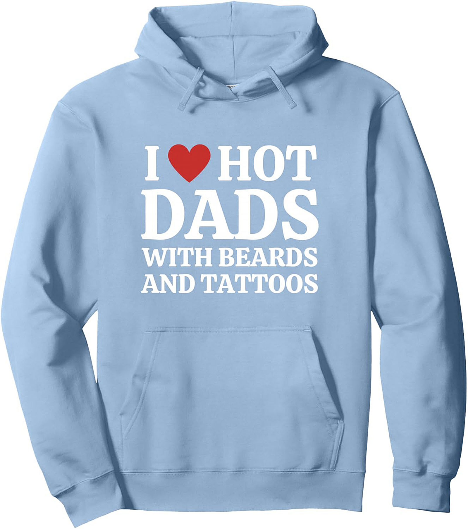 Hot Dad Tattoo Beard Pullover Hoodie Cozy Unisex Fit