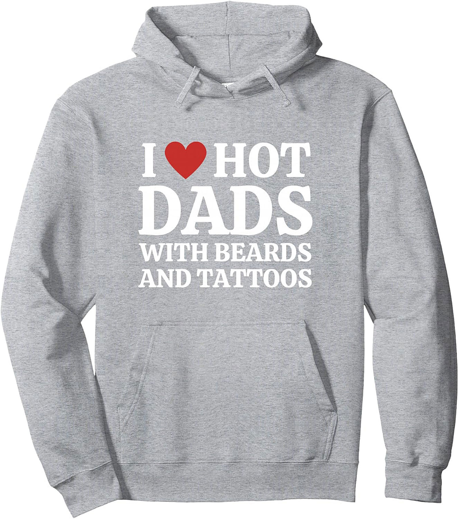 Hot Dad Tattoo Beard Pullover Hoodie Cozy Unisex Fit