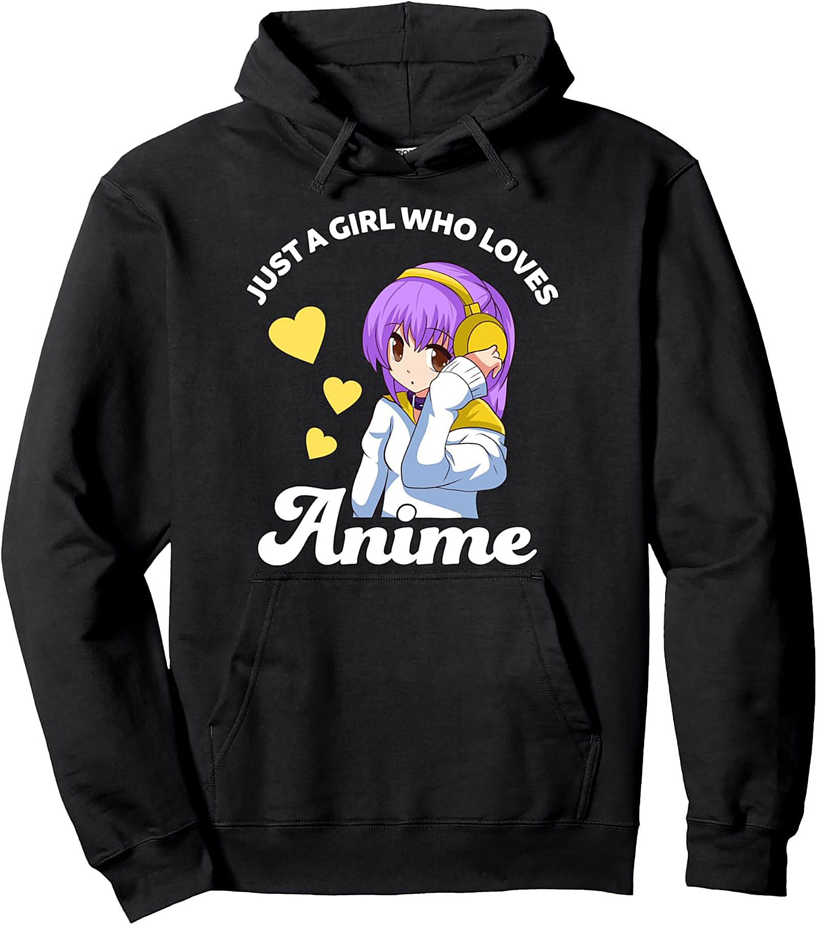 Anime Girl Pullover Hoodie | Cozy Otaku Fashion & Gift