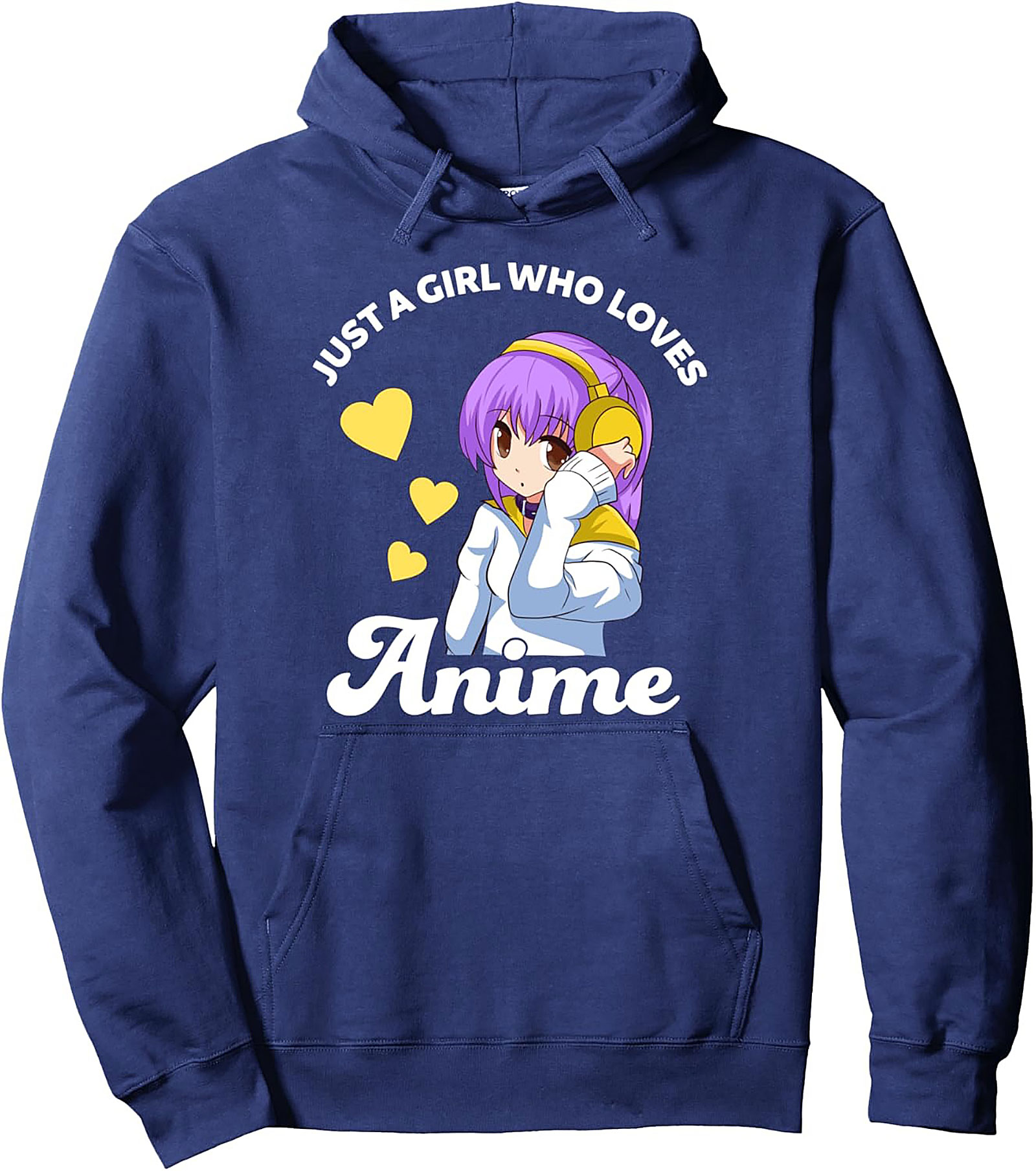 Anime Girl Pullover Hoodie | Cozy Otaku Fashion & Gift