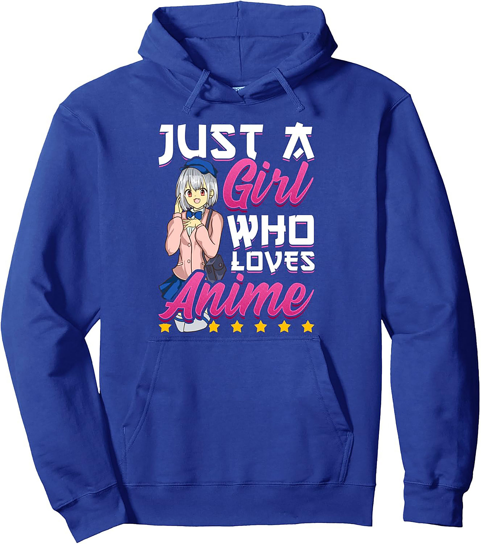 Kawaii Anime Girl Pullover Hoodie | Otaku Streetwear Gift