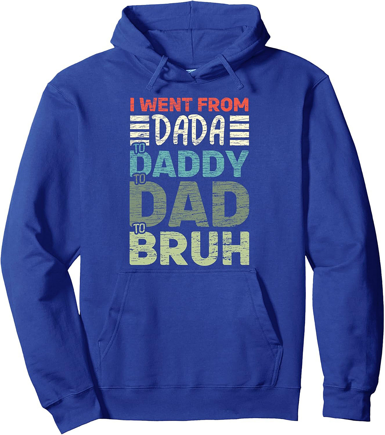 Funny Dad Pullover Hoodie "Dada to Bruh" Gift Idea
