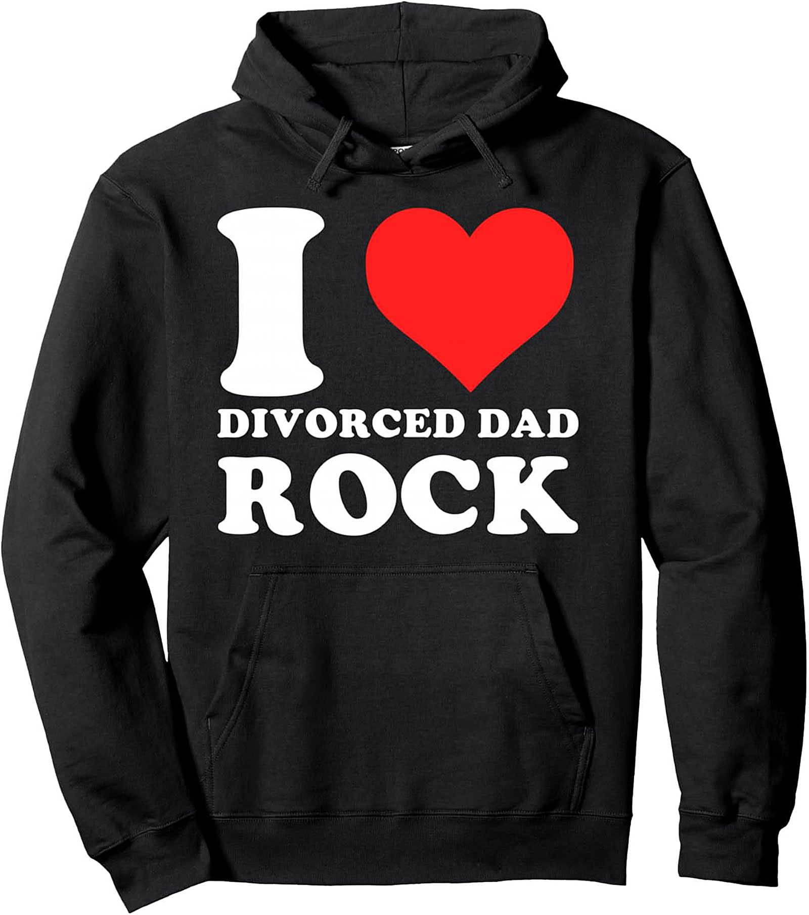 Divorced Dad Rock Pullover Hoodie Funny Music Gift