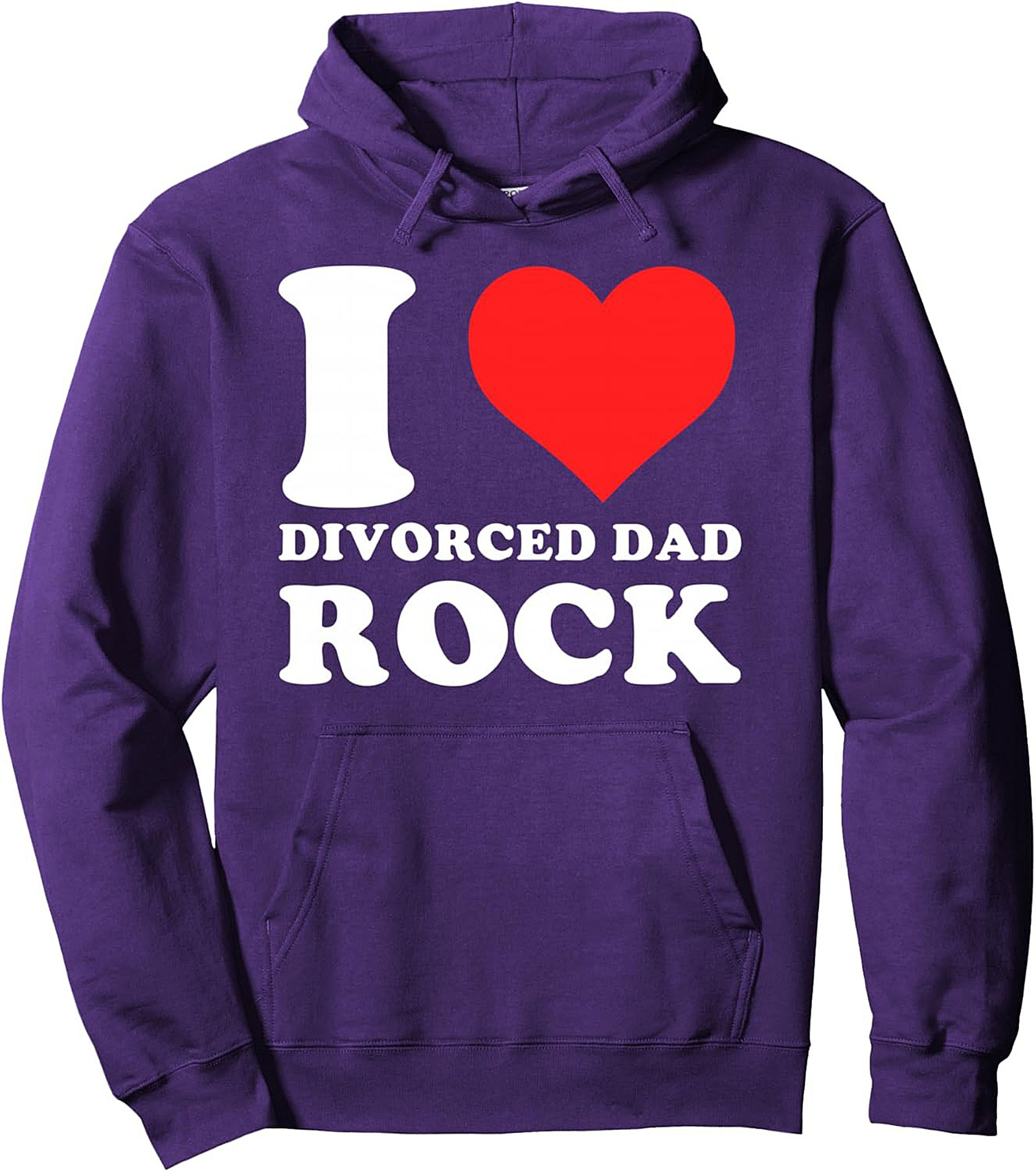 Divorced Dad Rock Pullover Hoodie Funny Music Gift