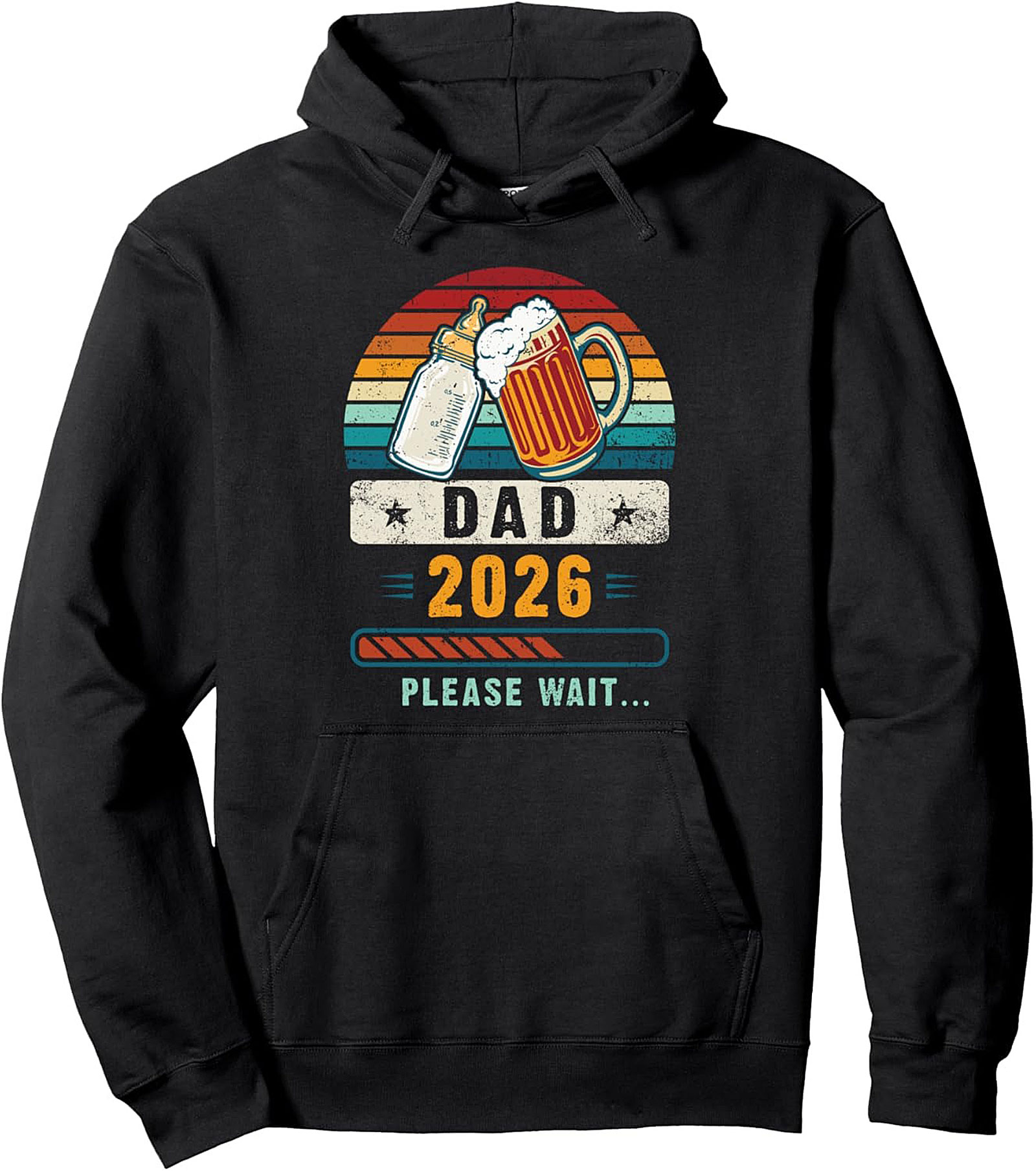 DAD 2026 Graphic Hoodie Future Father Pregnancy Reveal Gift
