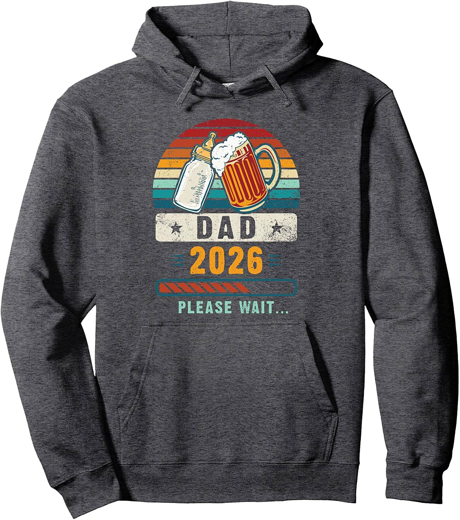 DAD 2026 Graphic Hoodie Future Father Pregnancy Reveal Gift
