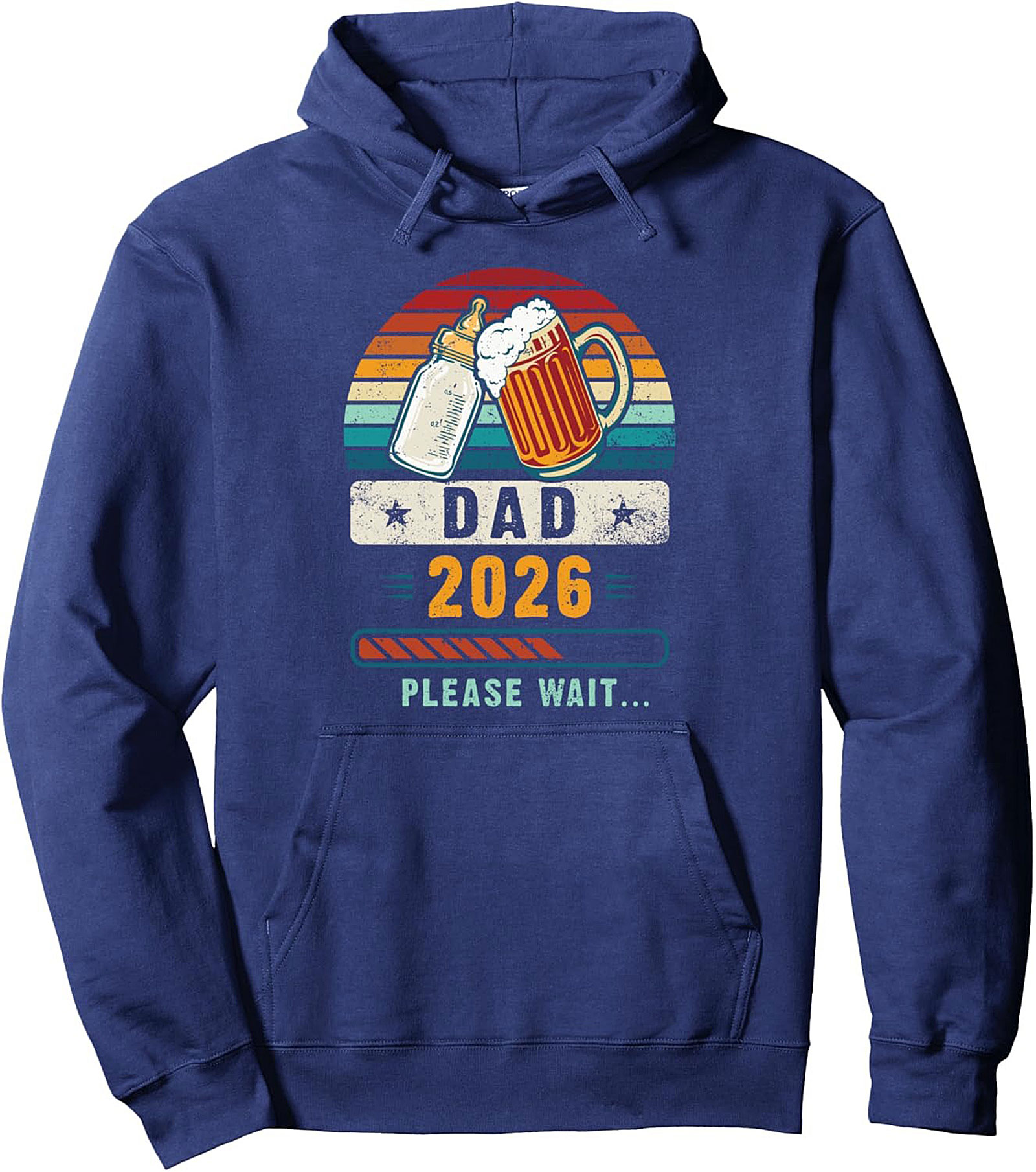 DAD 2026 Graphic Hoodie Future Father Pregnancy Reveal Gift