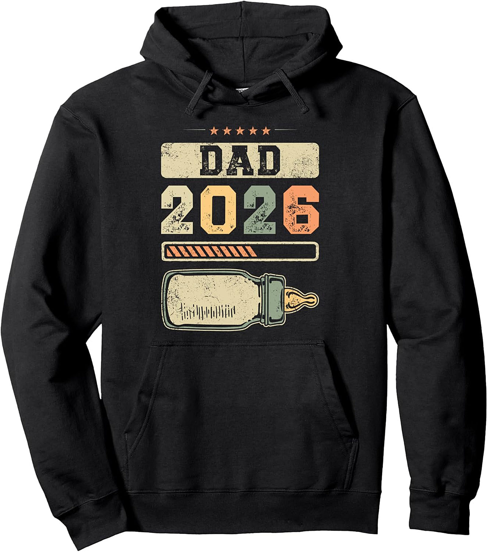 Dad 2026 Pullover Hoodie Expecting Father Gift
