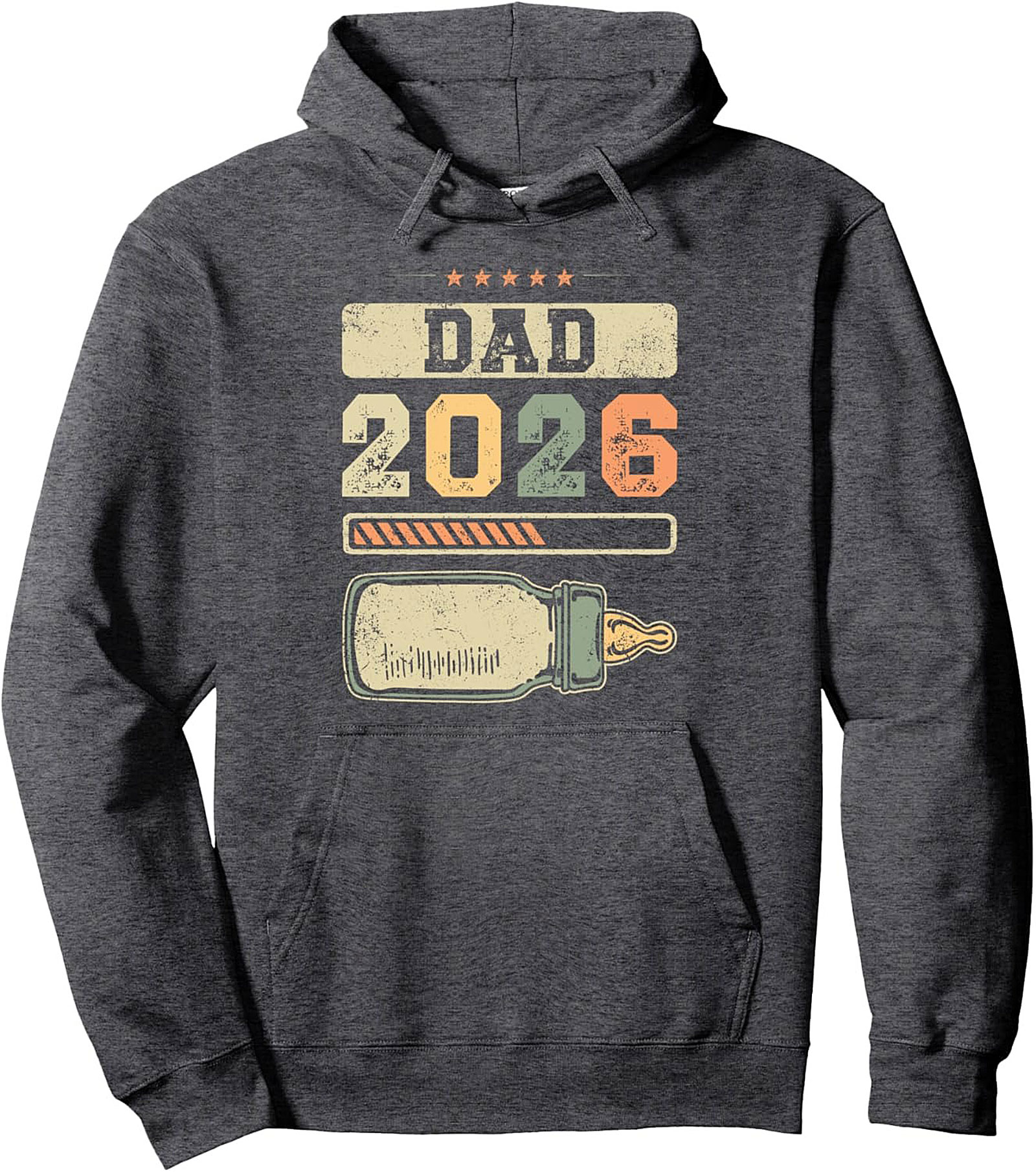 Dad 2026 Pullover Hoodie Expecting Father Gift