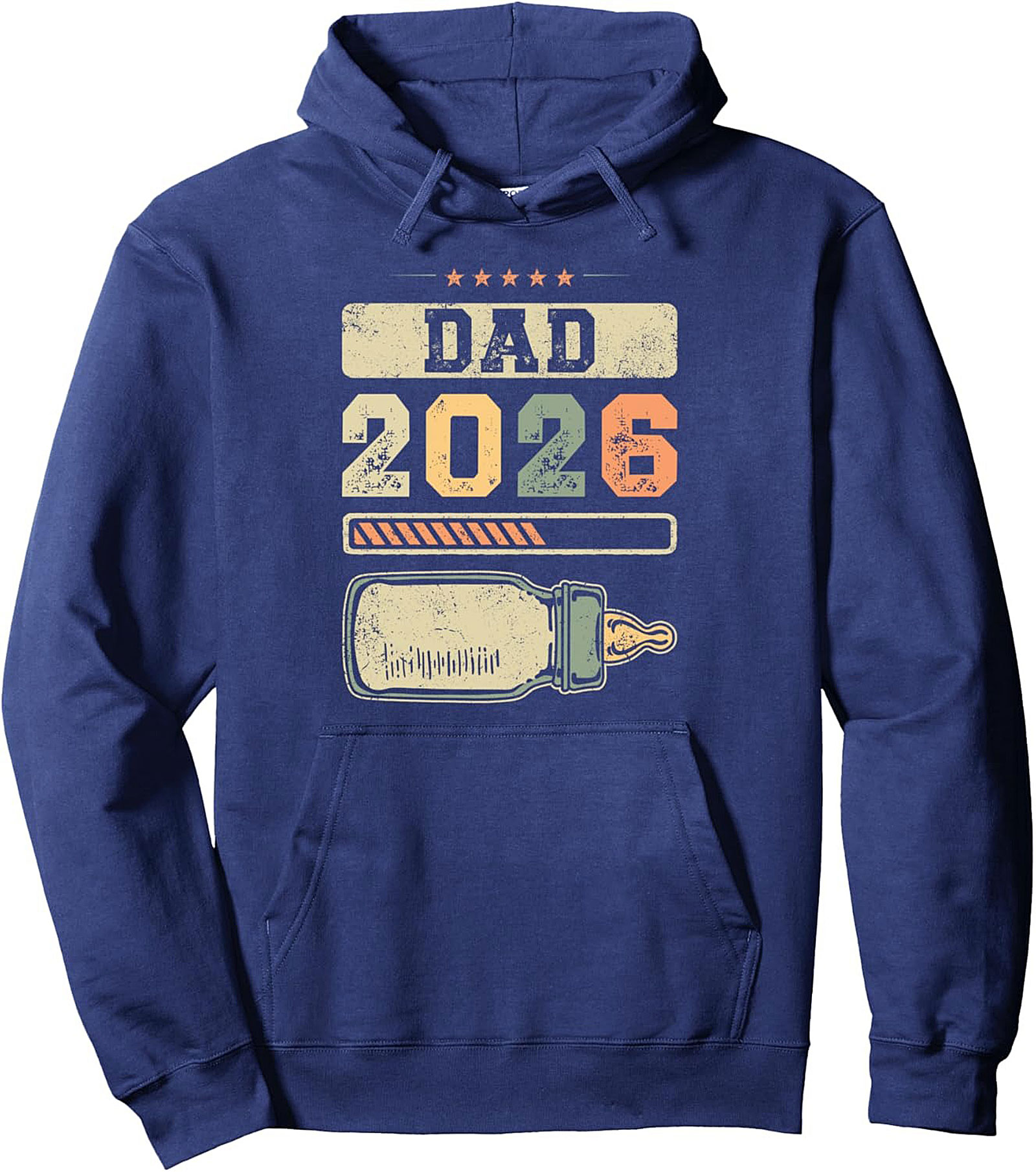 Dad 2026 Pullover Hoodie Expecting Father Gift