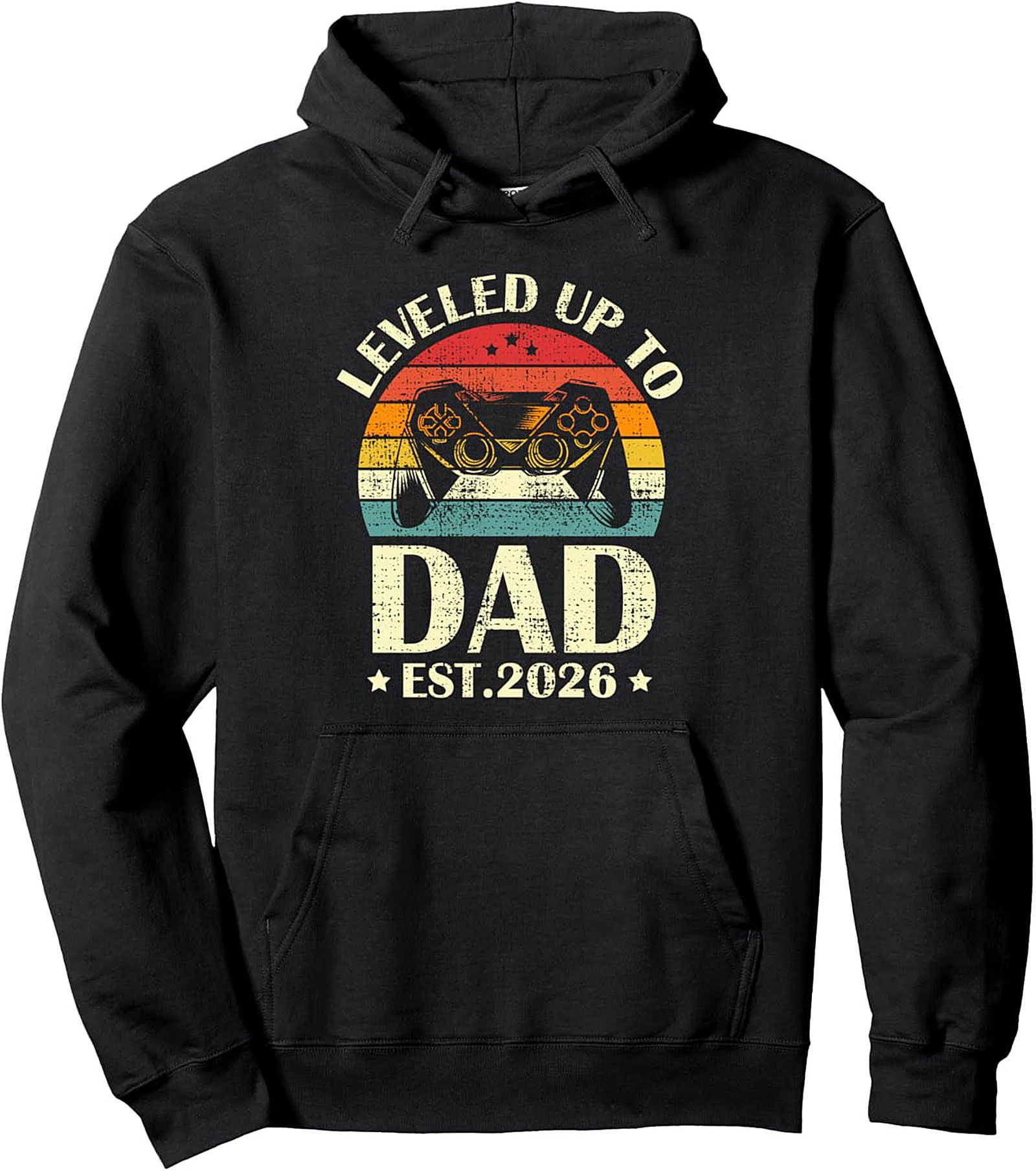 New Dad Gamer Pullover Hoodie - Leveled Up To Dad 2026
