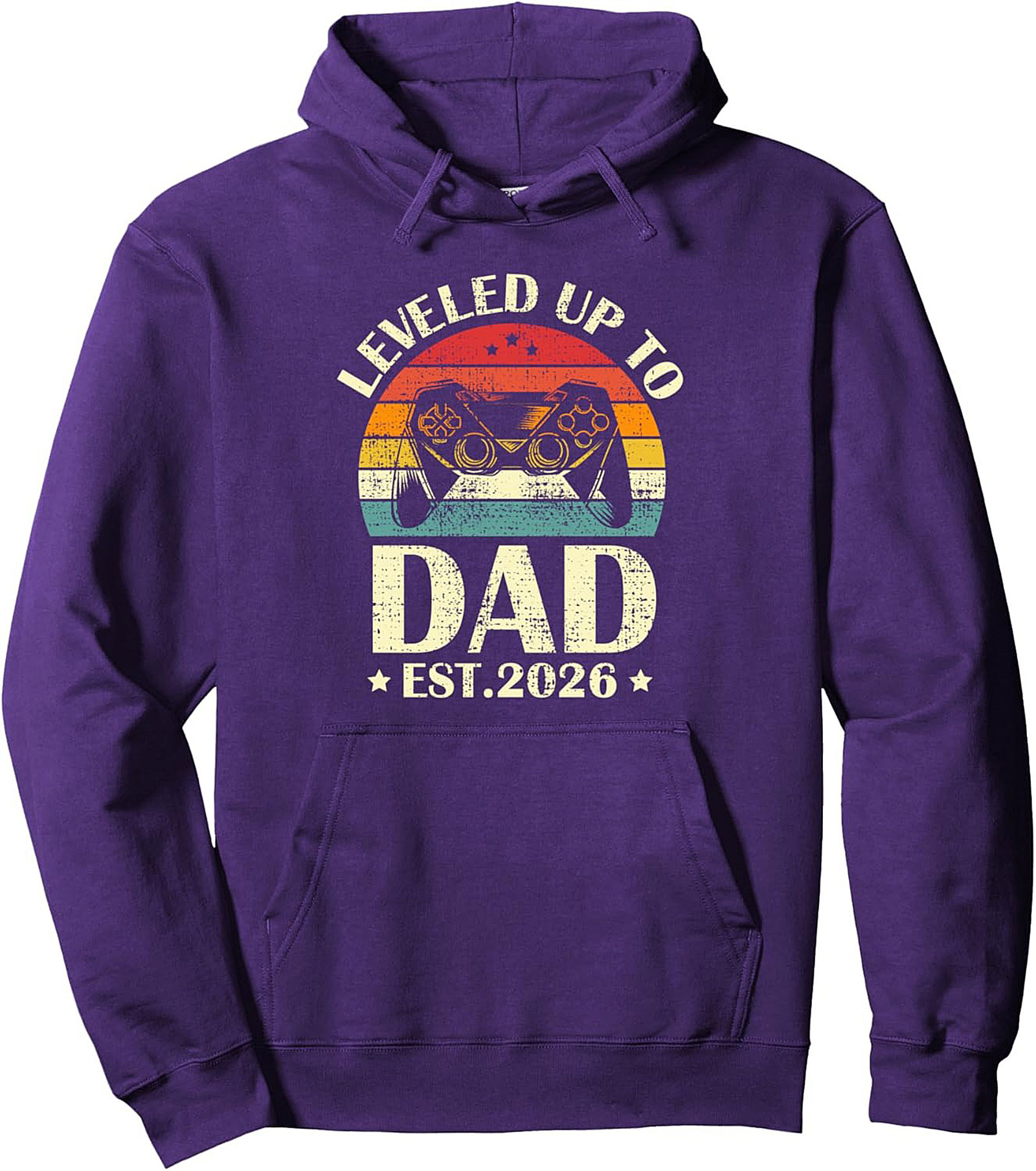 New Dad Gamer Pullover Hoodie - Leveled Up To Dad 2026