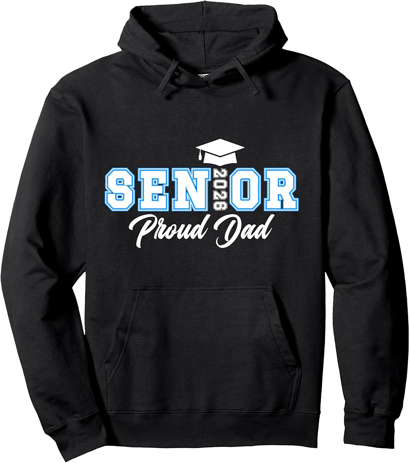 Senior 2026 Proud Dad Pullover Hoodie Graduation Gift