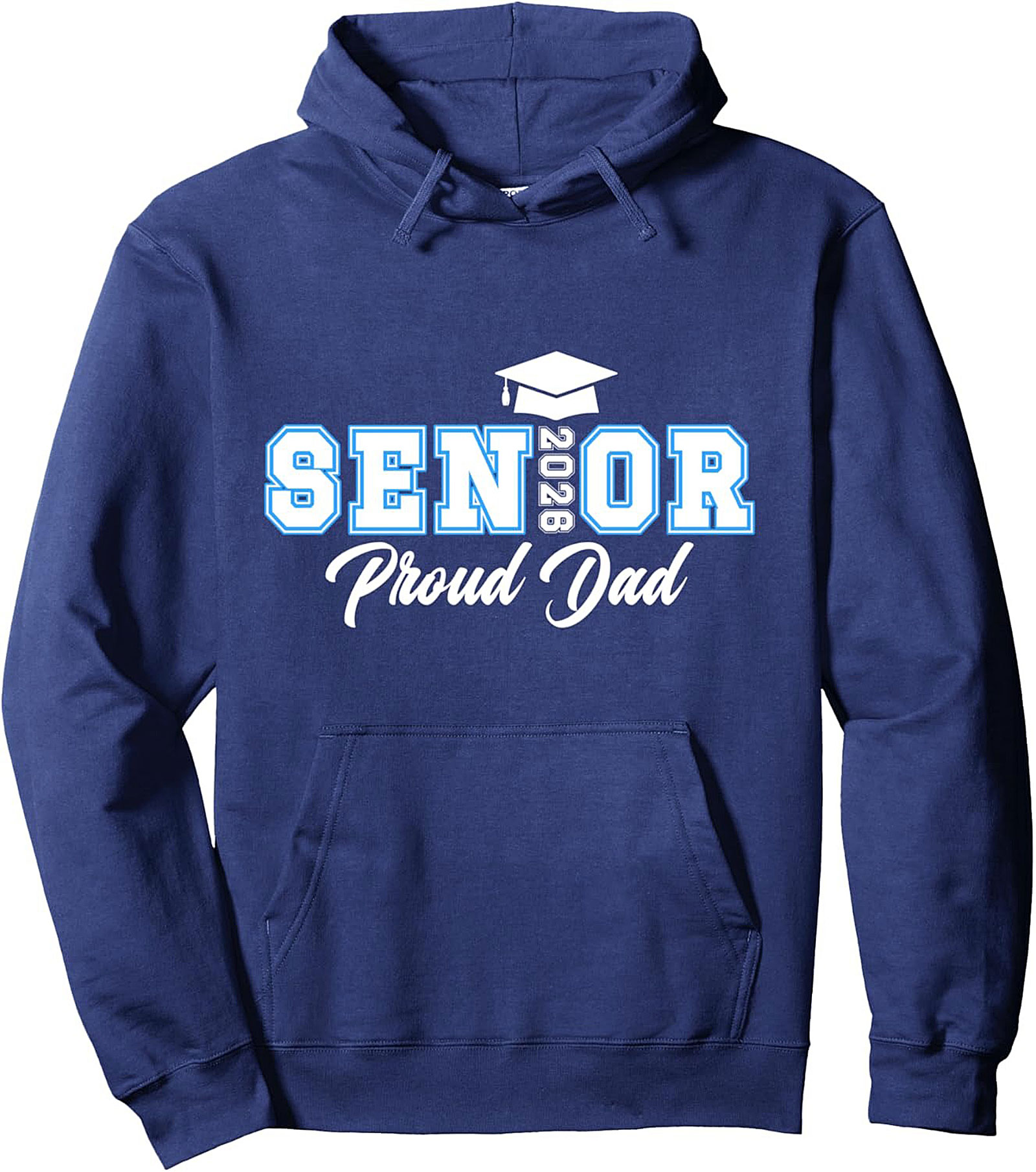 Senior 2026 Proud Dad Pullover Hoodie Graduation Gift