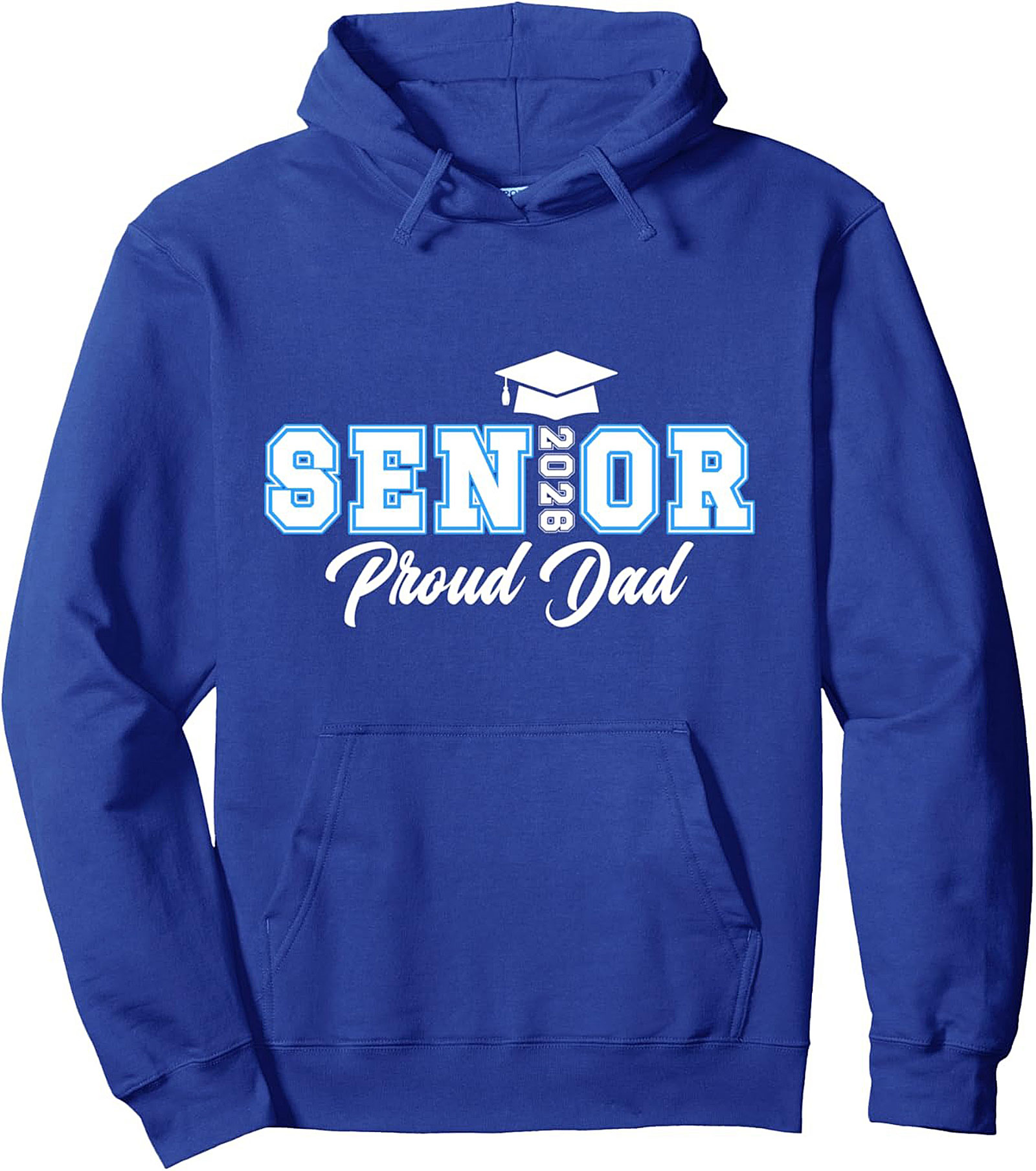 Senior 2026 Proud Dad Pullover Hoodie Graduation Gift